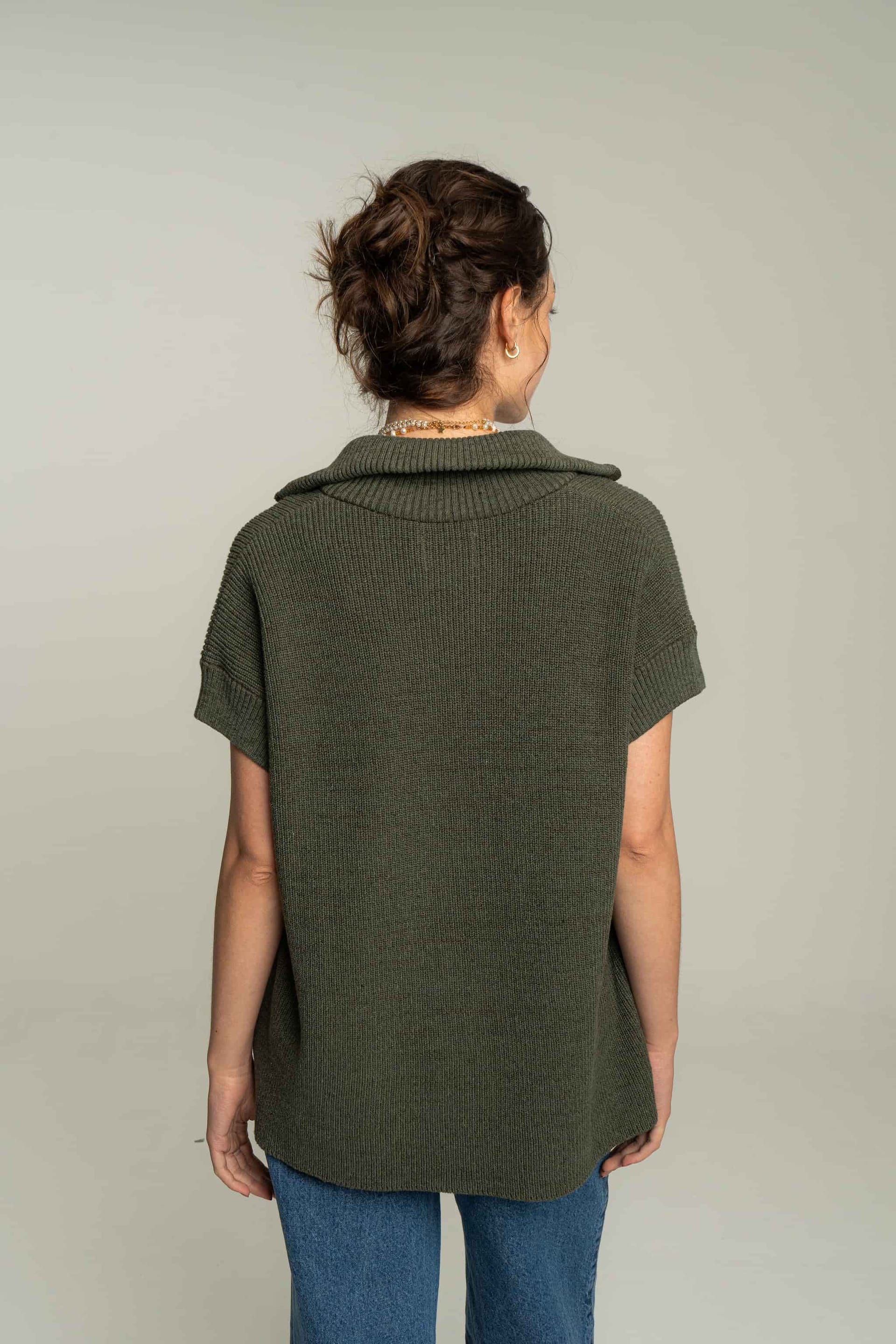 Chaleco zipper - verde - imagen 5