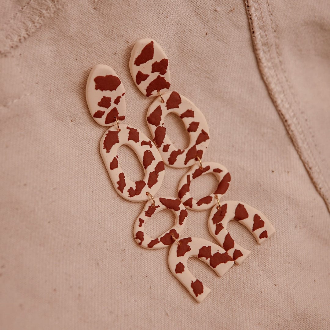 Aretes Anni Cow Print - imagen 2