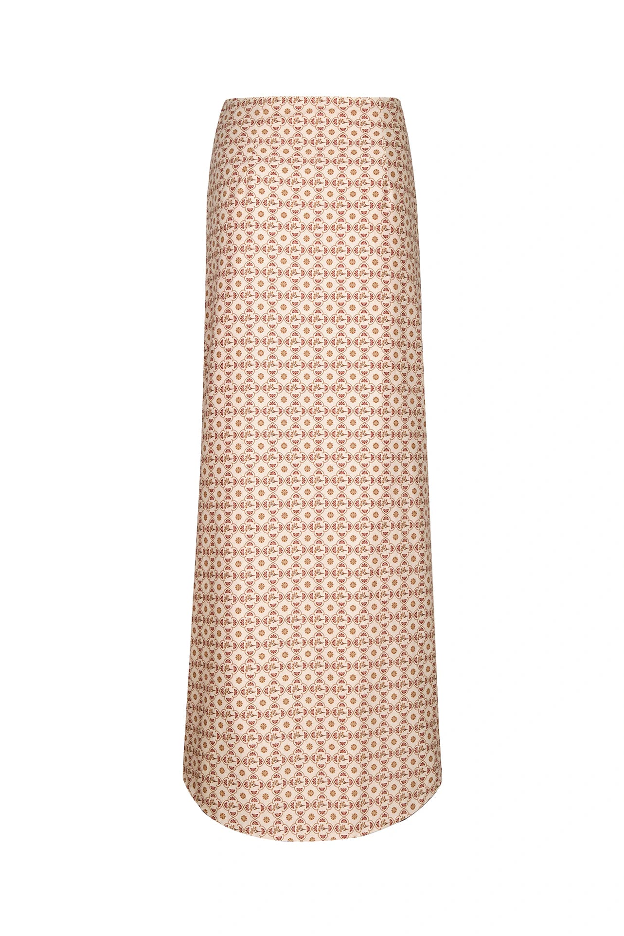 Siboney Cotton Bio Wrap Midi Skirt / Beige May Flower - imagen 3
