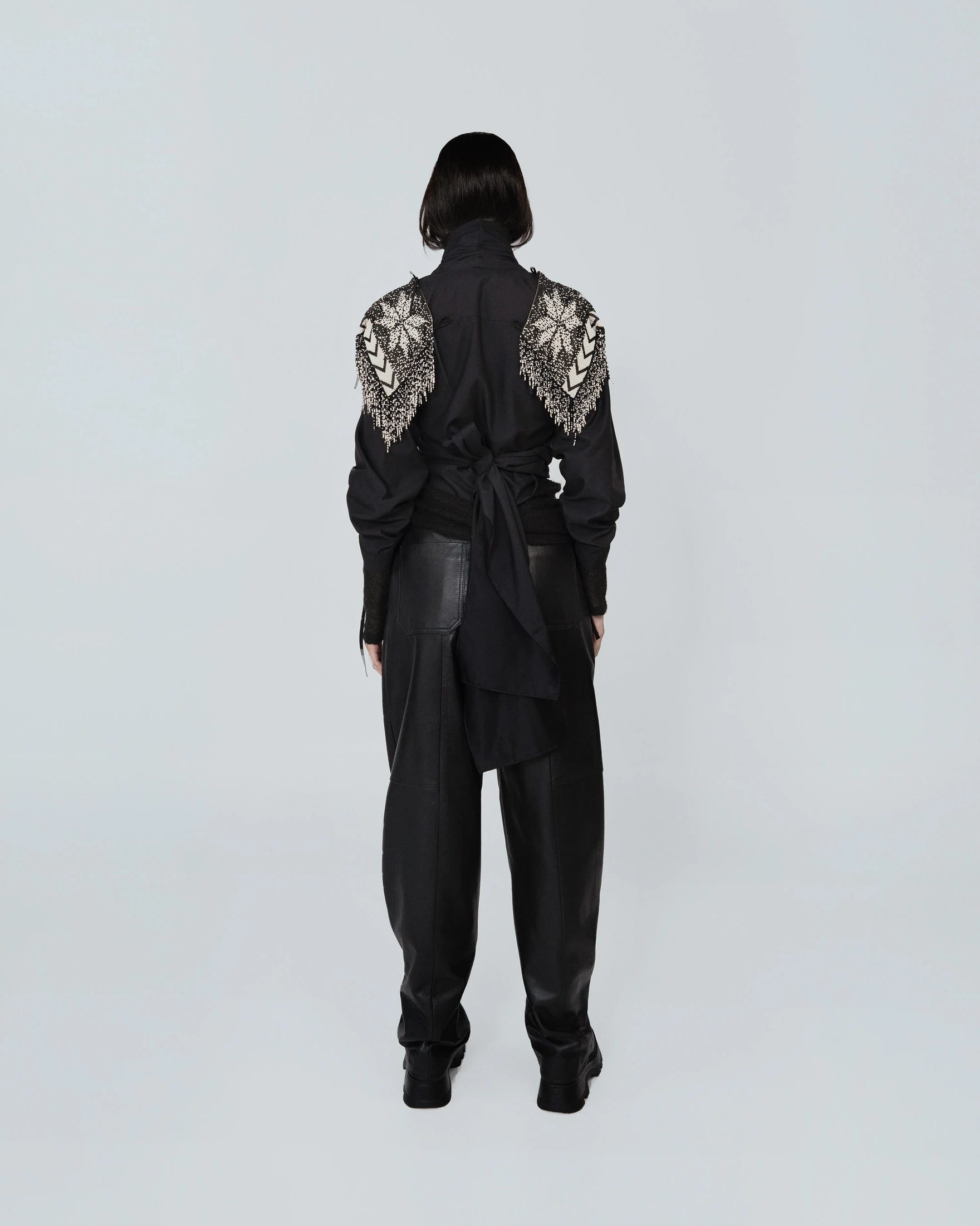 “CHAQUIRA” CROSSED JAPANESE BLOUSE - imagen 4