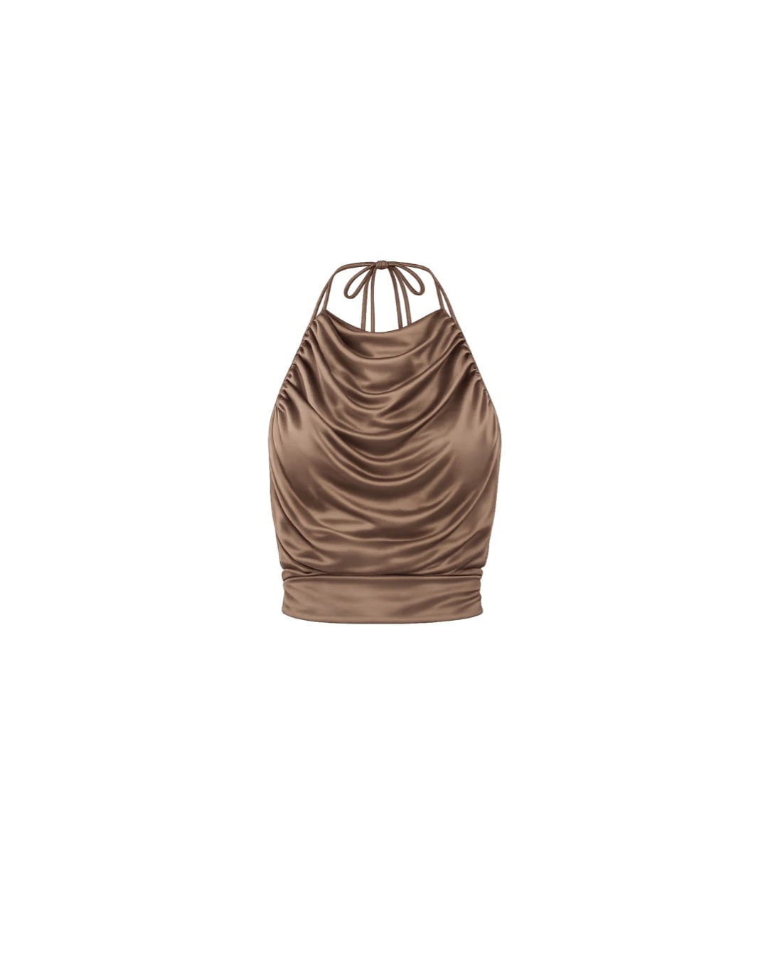 TOP MAR DE LEVA - SILK TIE TAUPE - imagen 3