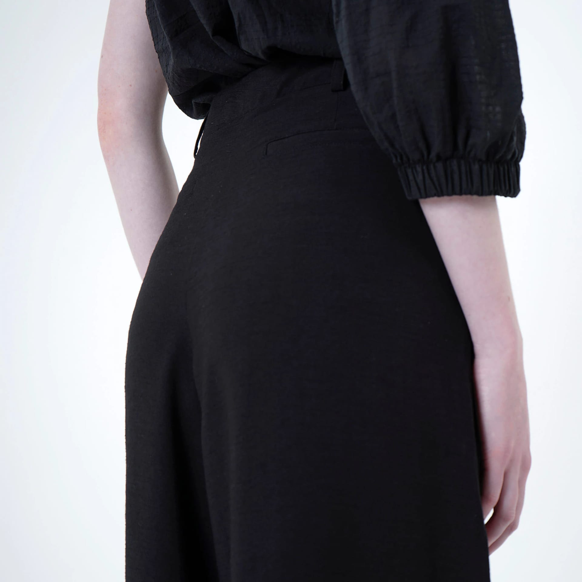 Pantalón palazzo con prenses - imagen 3
