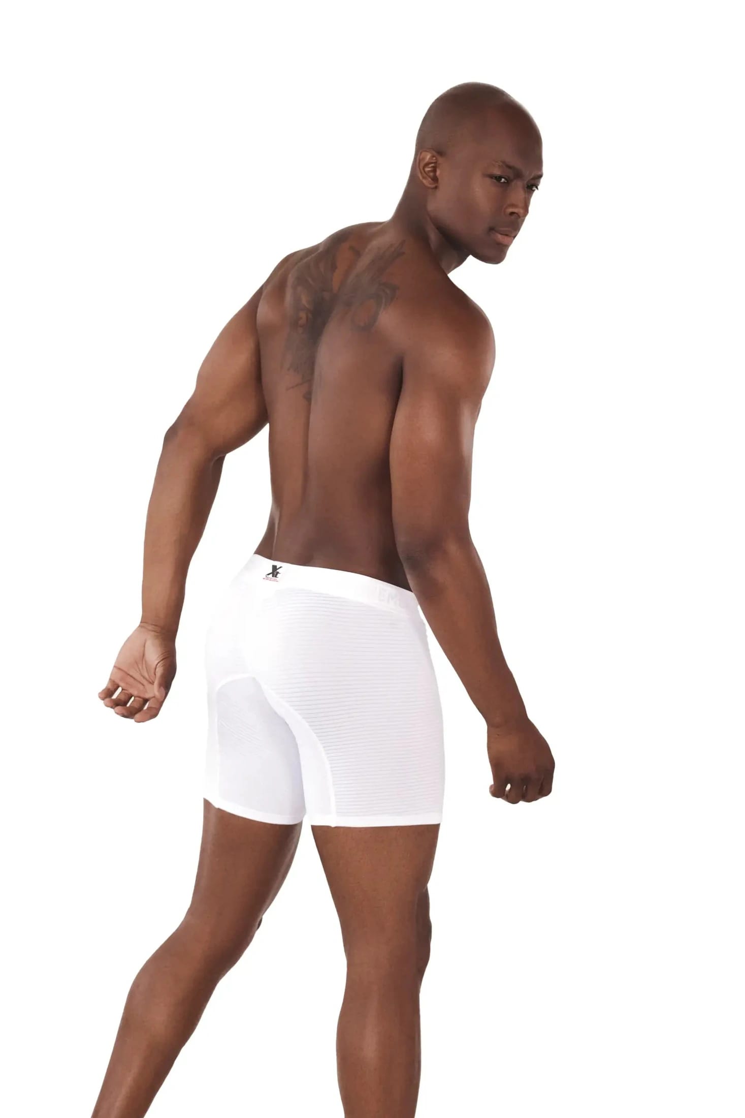 BOXER MICROFIBRA JACQUARD DESAGUJADO  BLANCO - imagen 3