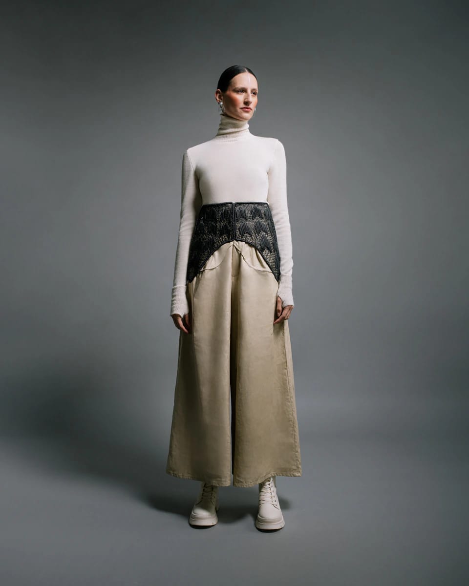 BABY ALPACA SILK KNITTED TURTLENECK SWEATER - imagen 2