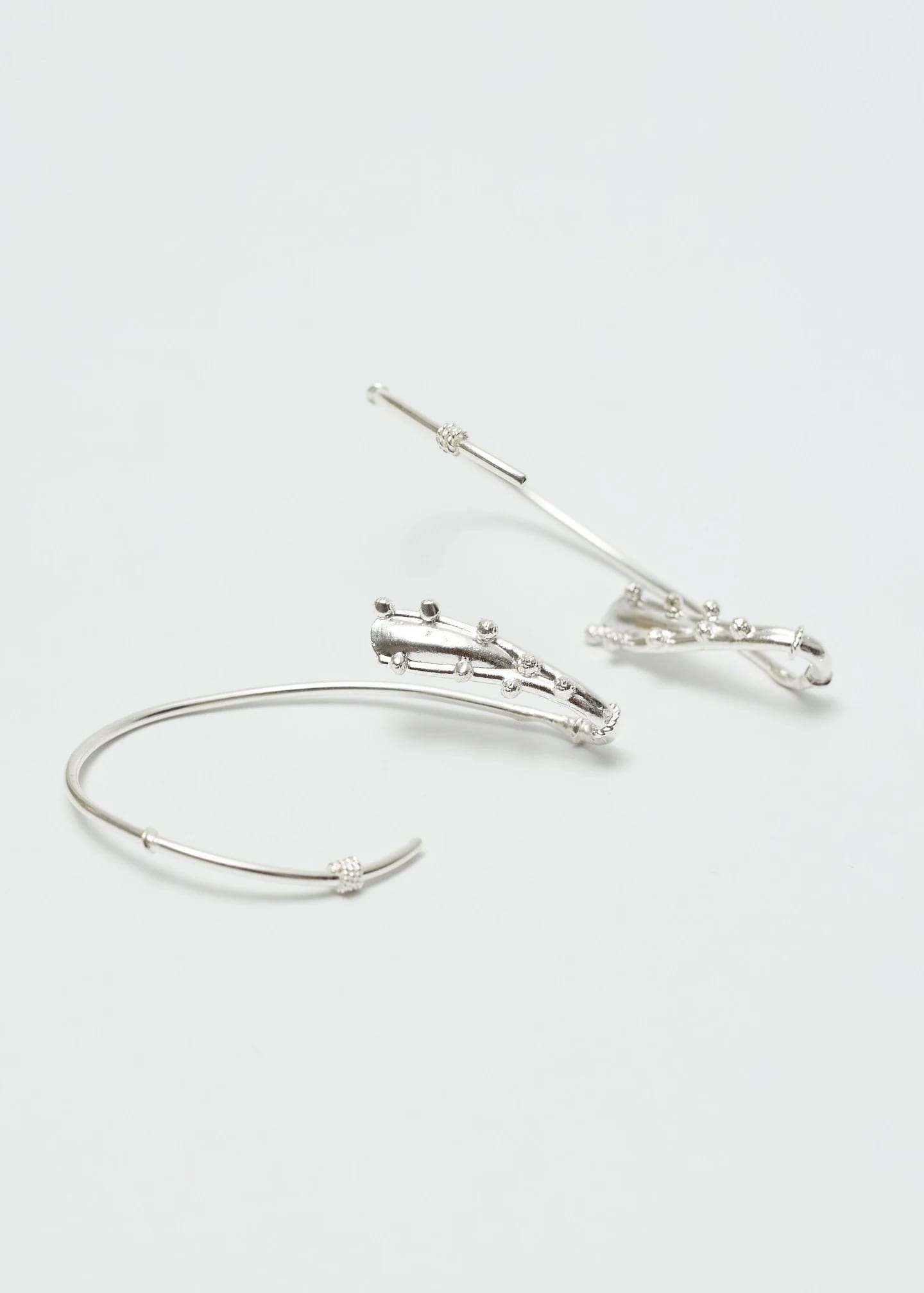 Earcuff Estambre Plata - imagen 5