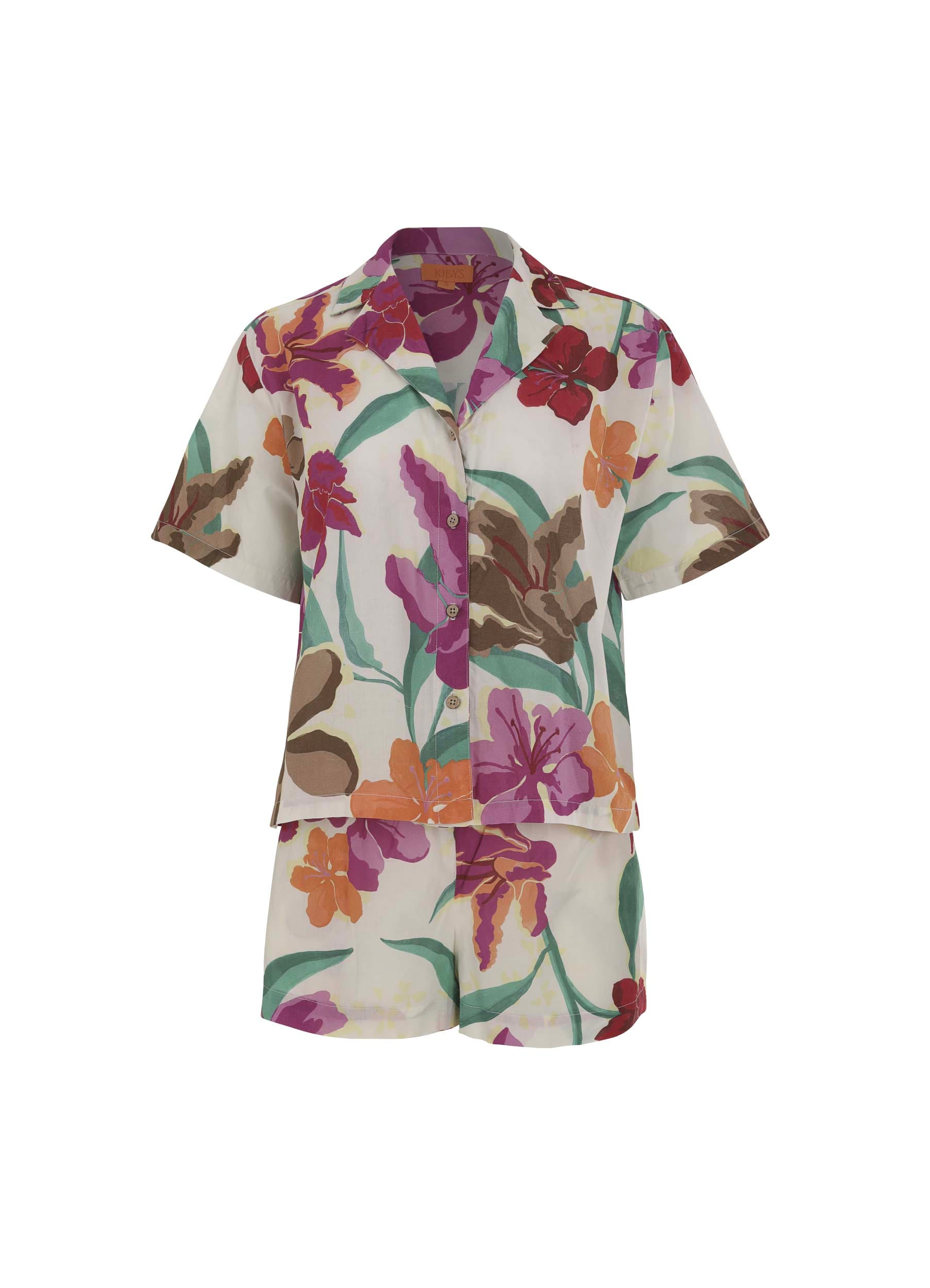 FLOWERS PIJAMA SET SHORT 23167 - imagen 5