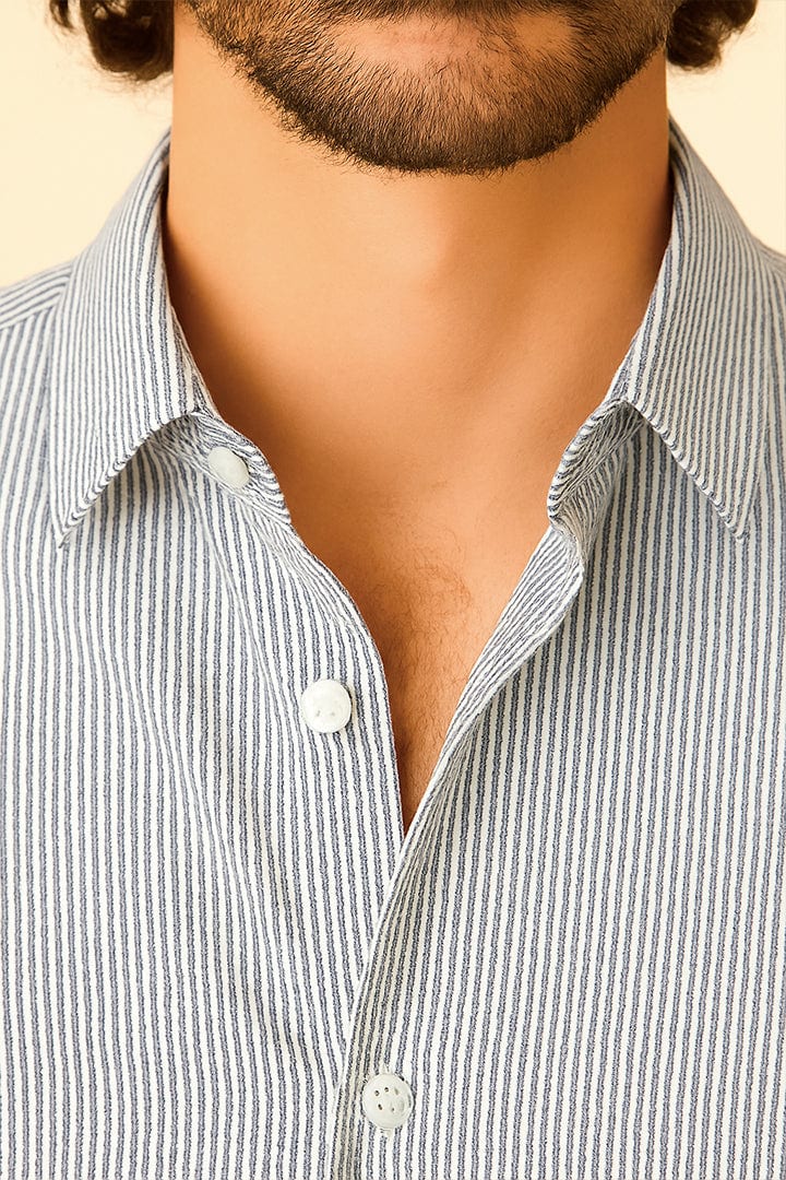 Camisa mini rayas azules - imagen 3