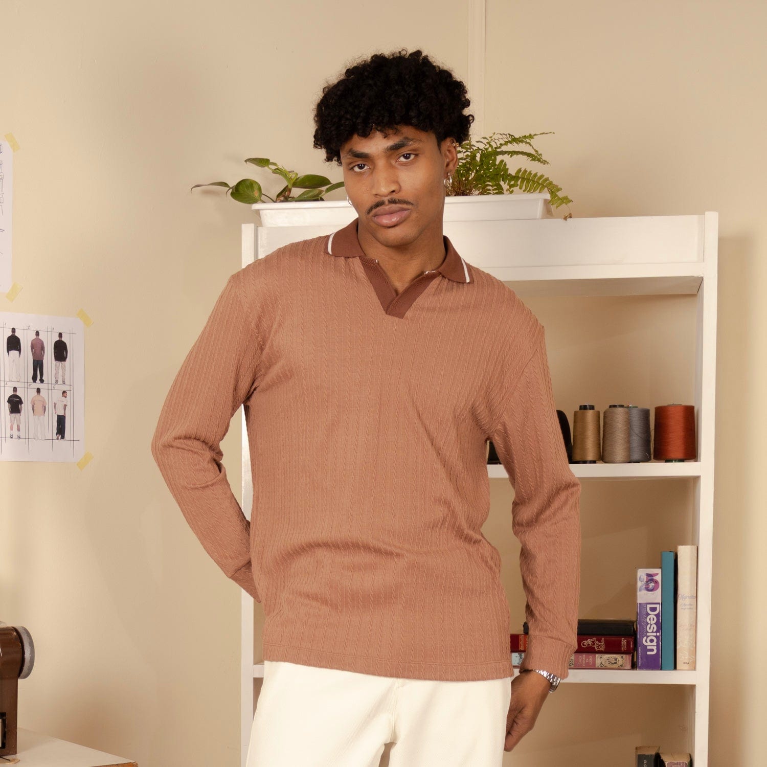 Polo Knit Sweater Mocca - imagen 1