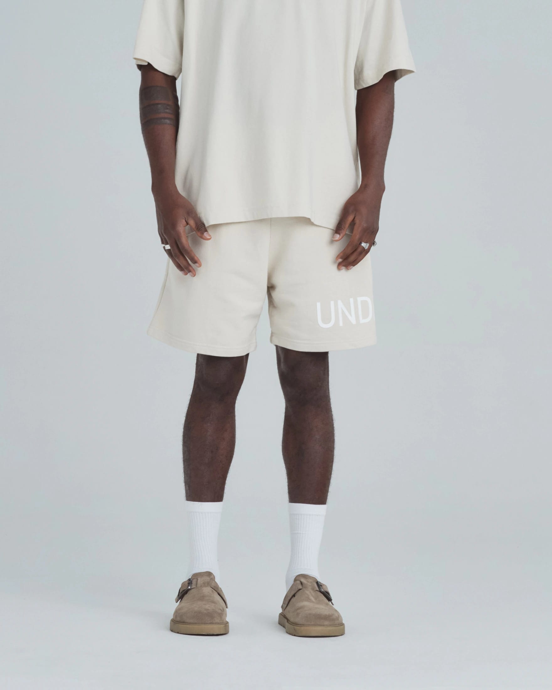 Line Basic Biased Shorts Cream - imagen 2