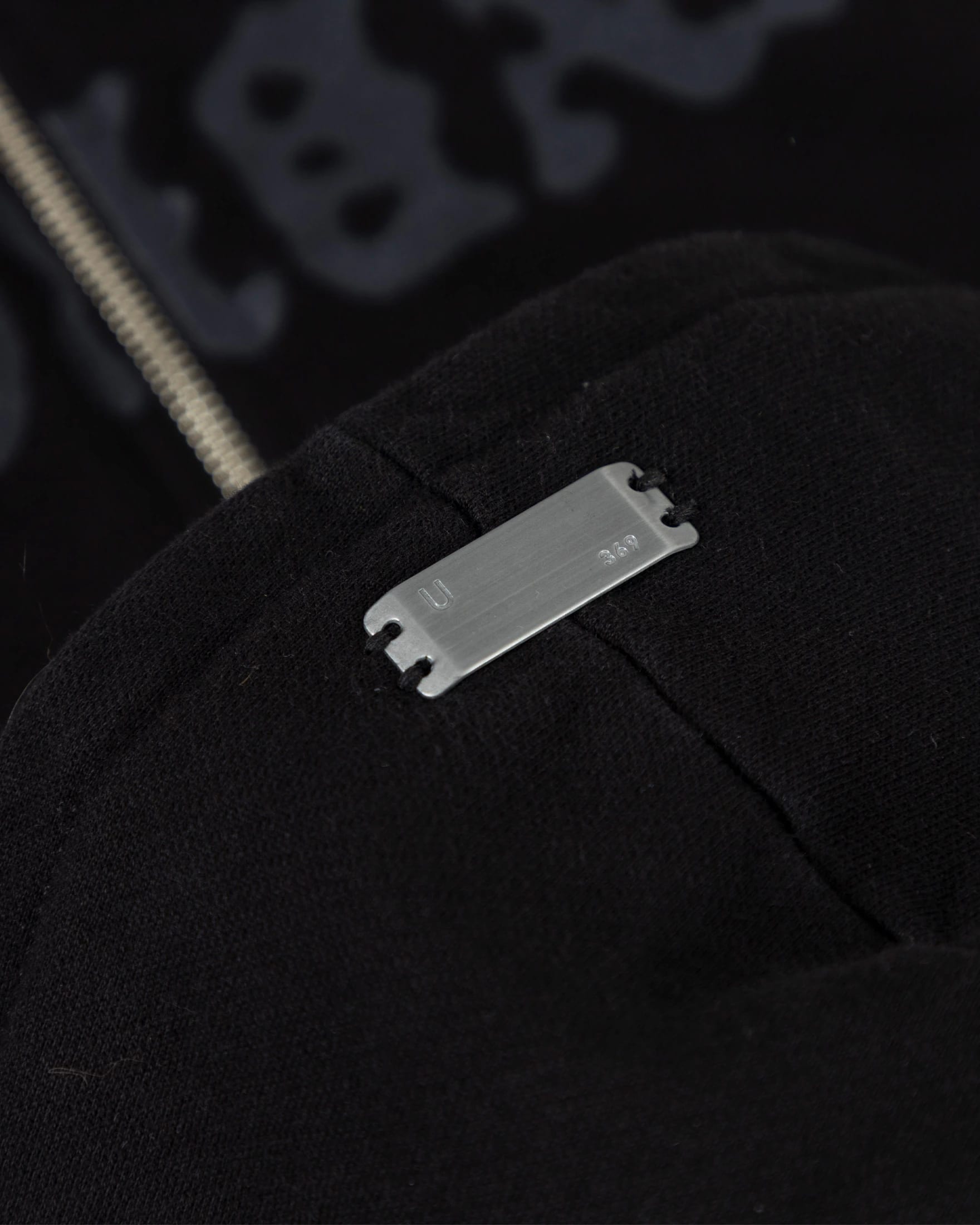 W 94' UNDRGLD Zip Up Slim Fit Hoodie Black - imagen 6