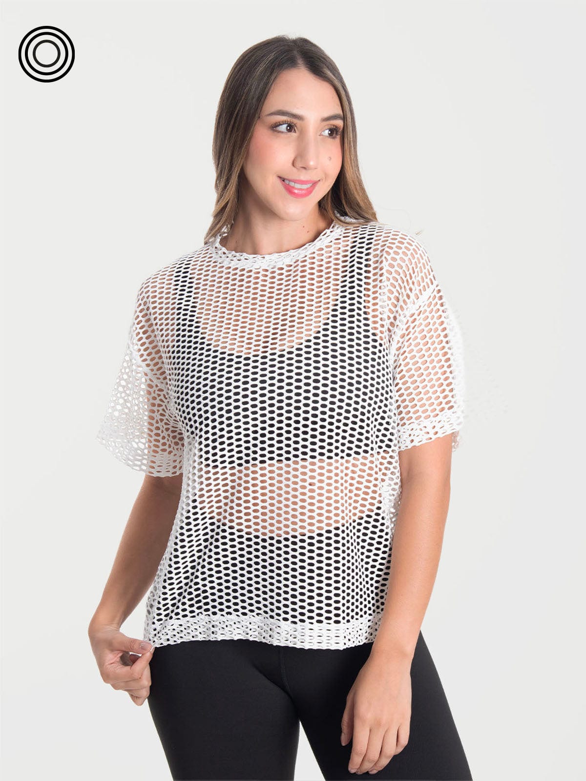 Camiseta tulum malla ivory - imagen 1