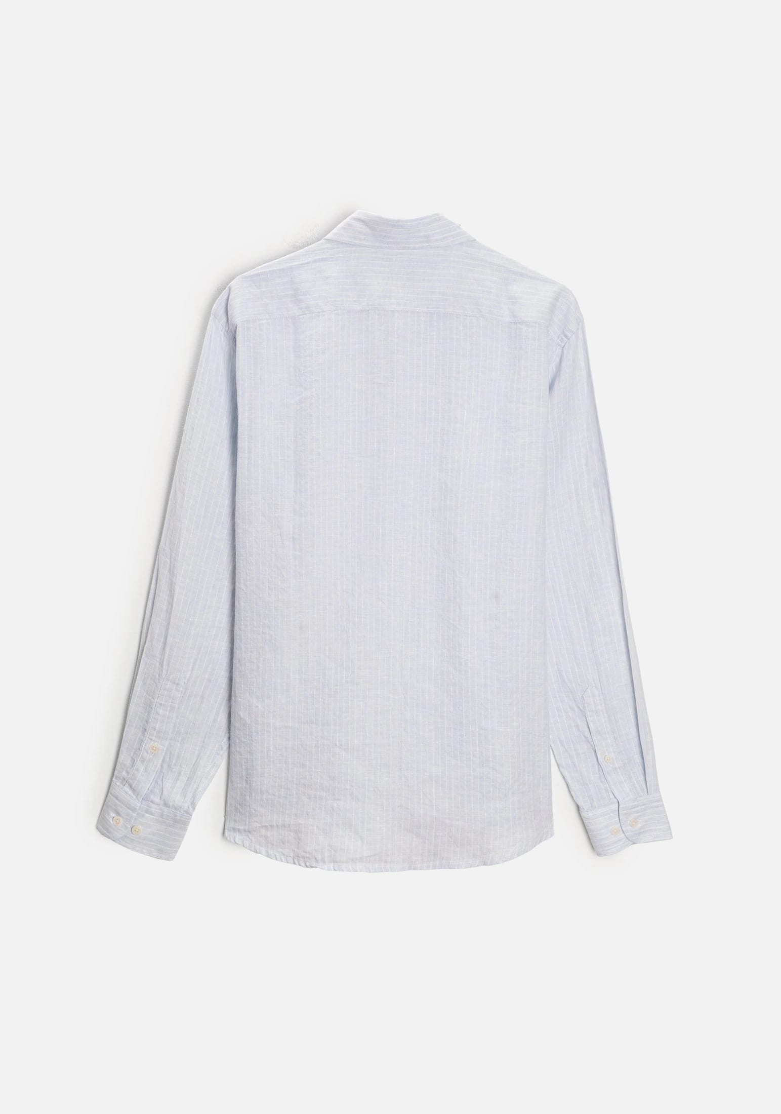 Camisa H CBD Lino Rayas Med Bols Gris Claro - Blanco - imagen 3