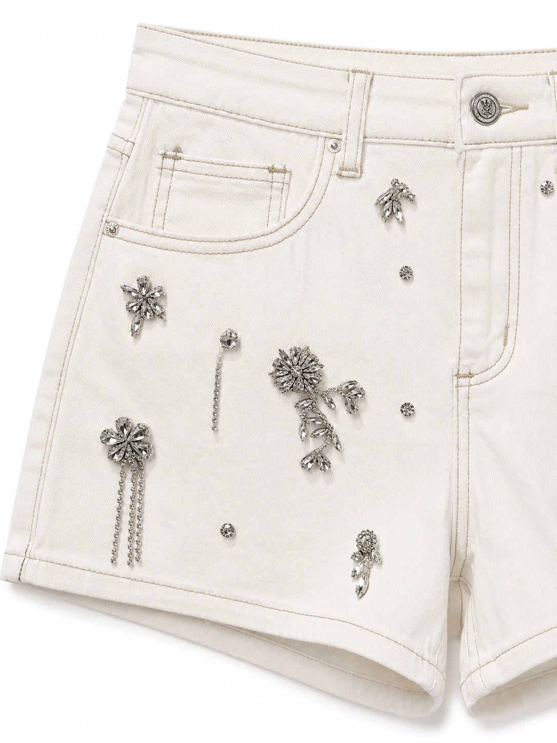 WHITE CRYSTAL SHORT - imagen 2