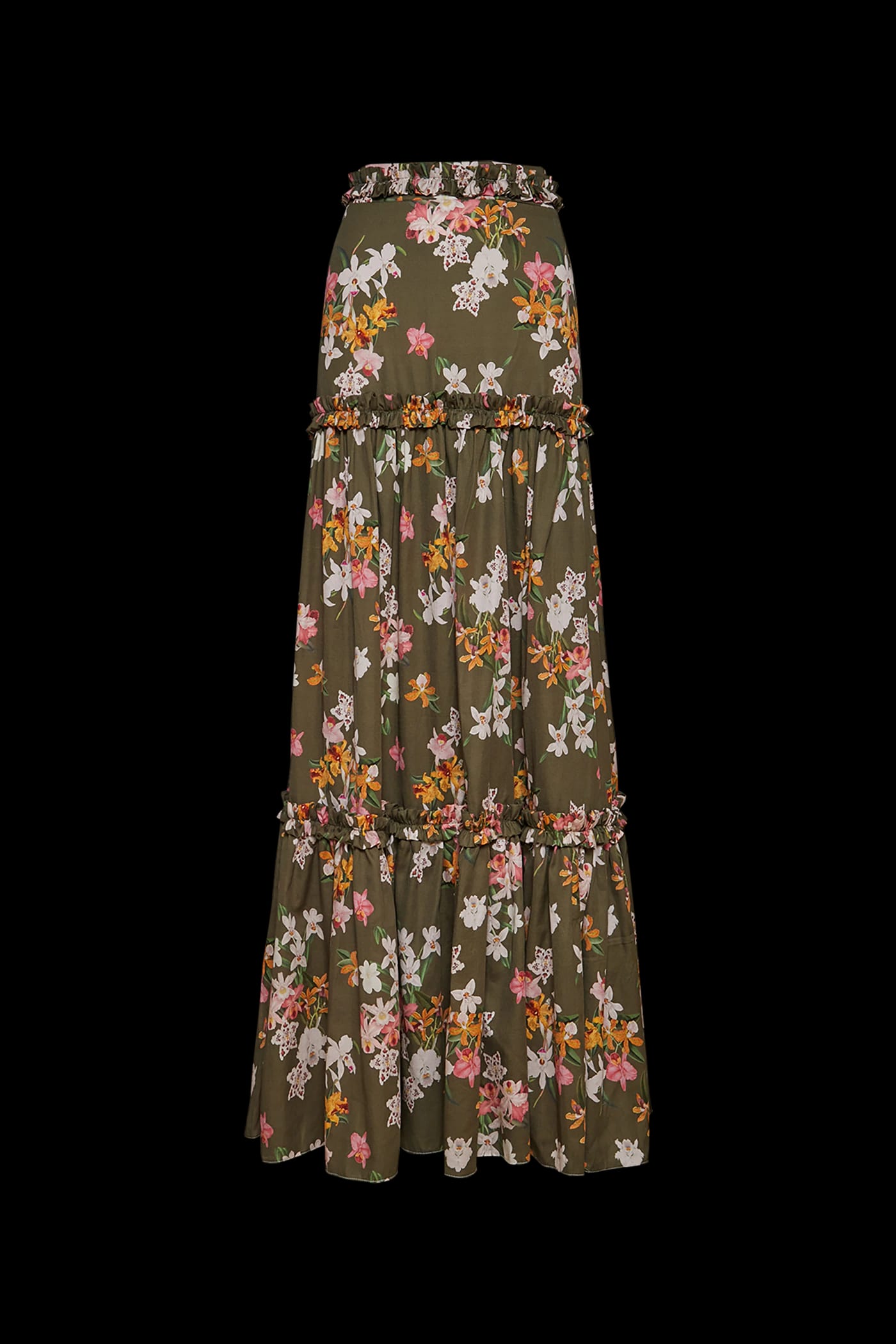 Lily Forest Green Maxi Skirt - imagen 1