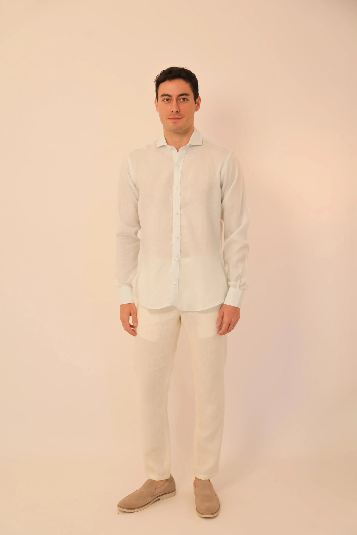 Camisas 100% Lino Cuello Francés- European Flax - imagen 1