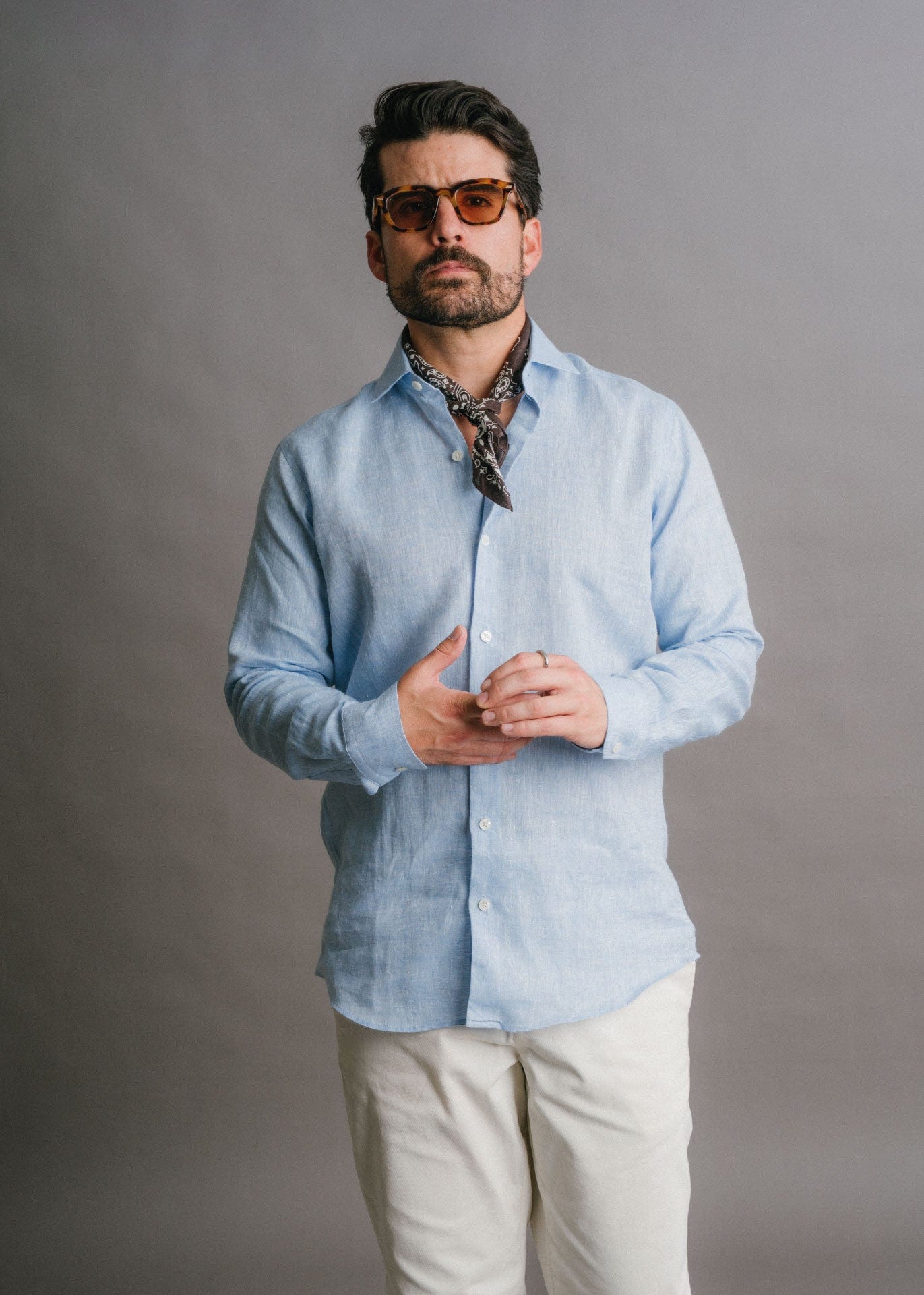 Camisa Provenza Azul Clara - imagen 4