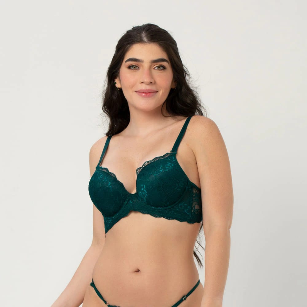 Brasier doble push up con encaje - imagen 7