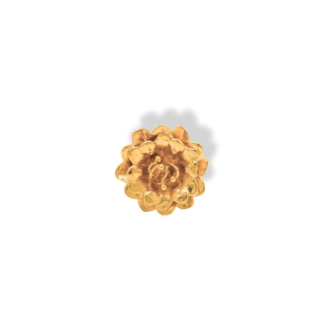 Anillo con flor de cactus grande - imagen 4