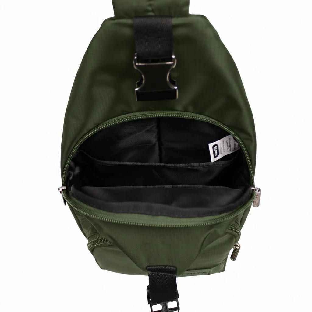 Bandolera Cruzada de Viaje Mediana Light Verde Militar -VM - imagen 8