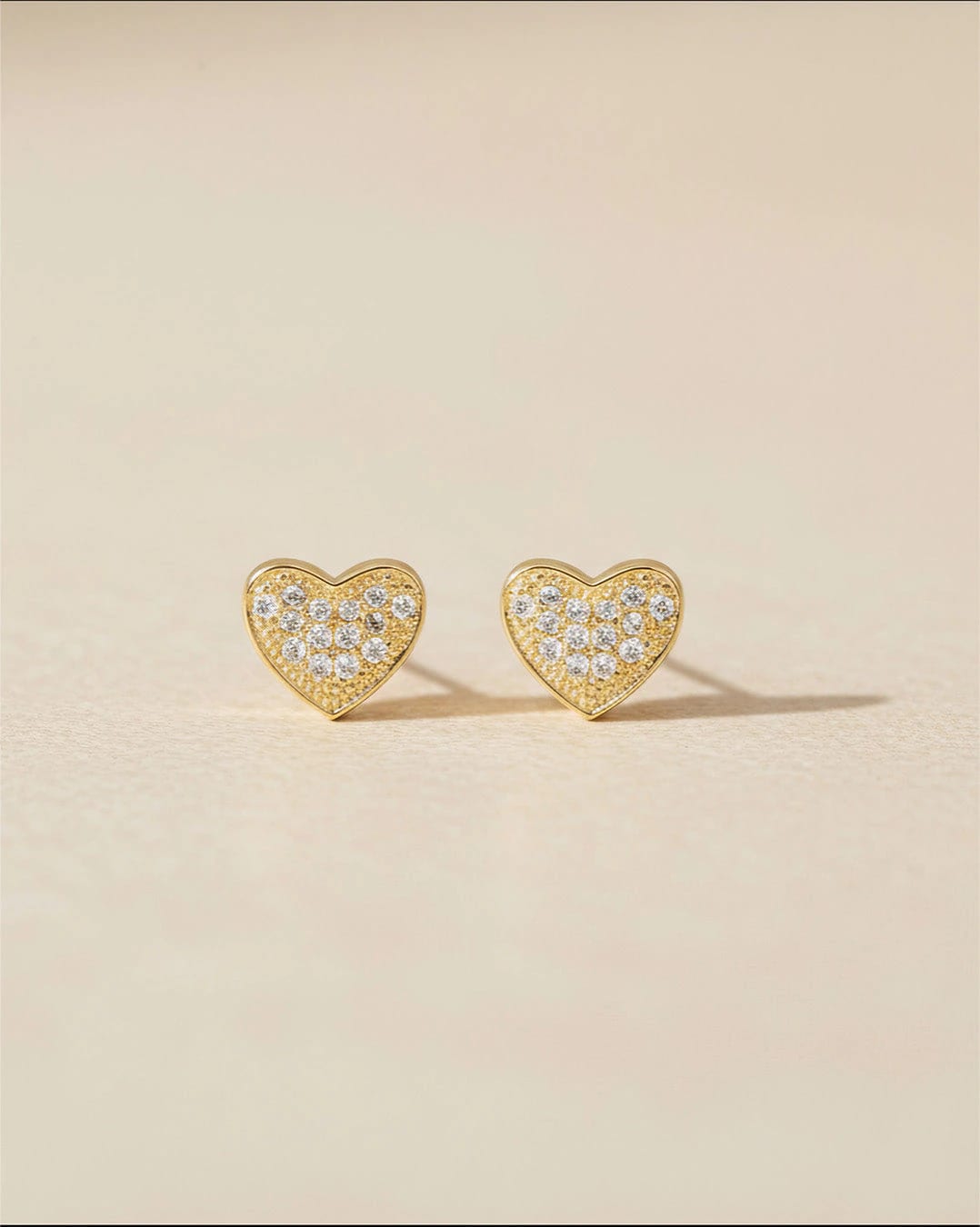 Aretes Corazón Mini Cristales - imagen 3