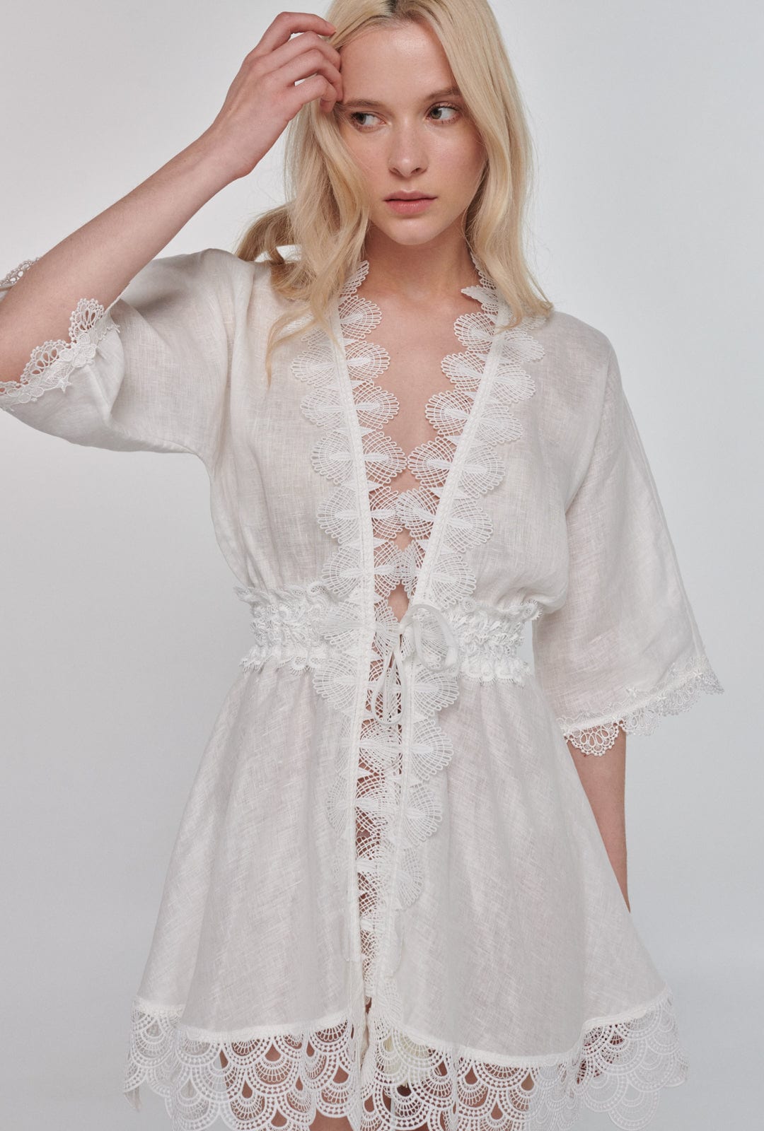 GABRIELLA KIMONO WHITE - imagen 1