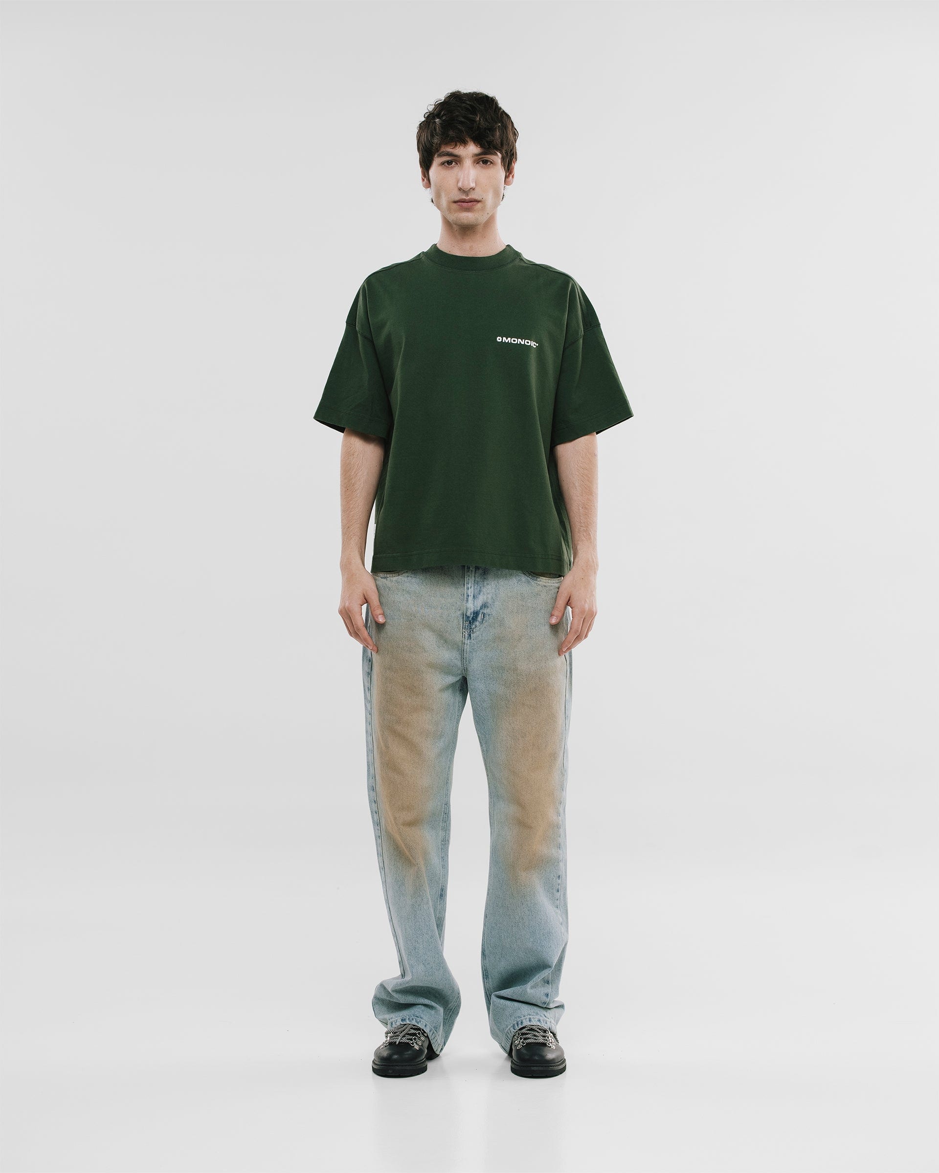 Camiseta Boxy Fit Básica V4 - Forest Green - imagen 2