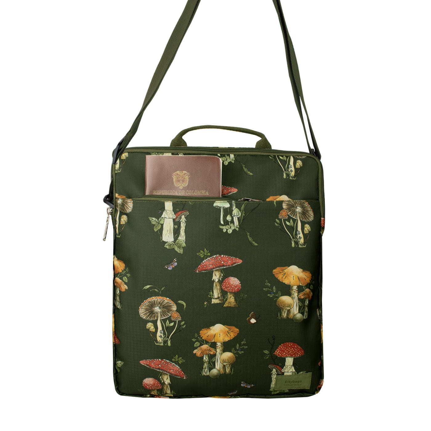Bolso Manos Libres Convertible a Morral Citybags ULTRA Fungi - imagen 7