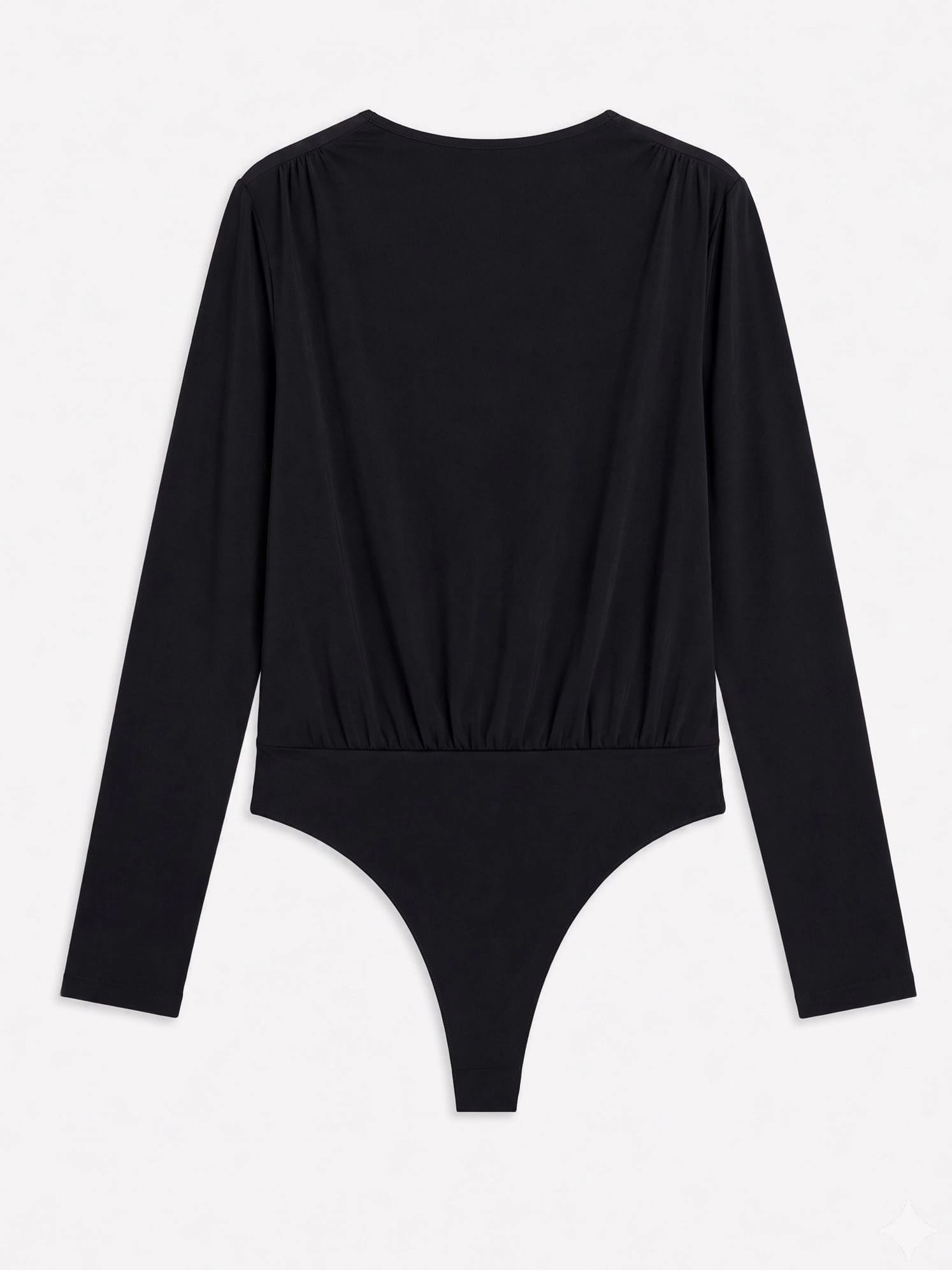 LONG SLEEVE FLOWY BODY - BLACK - imagen 3