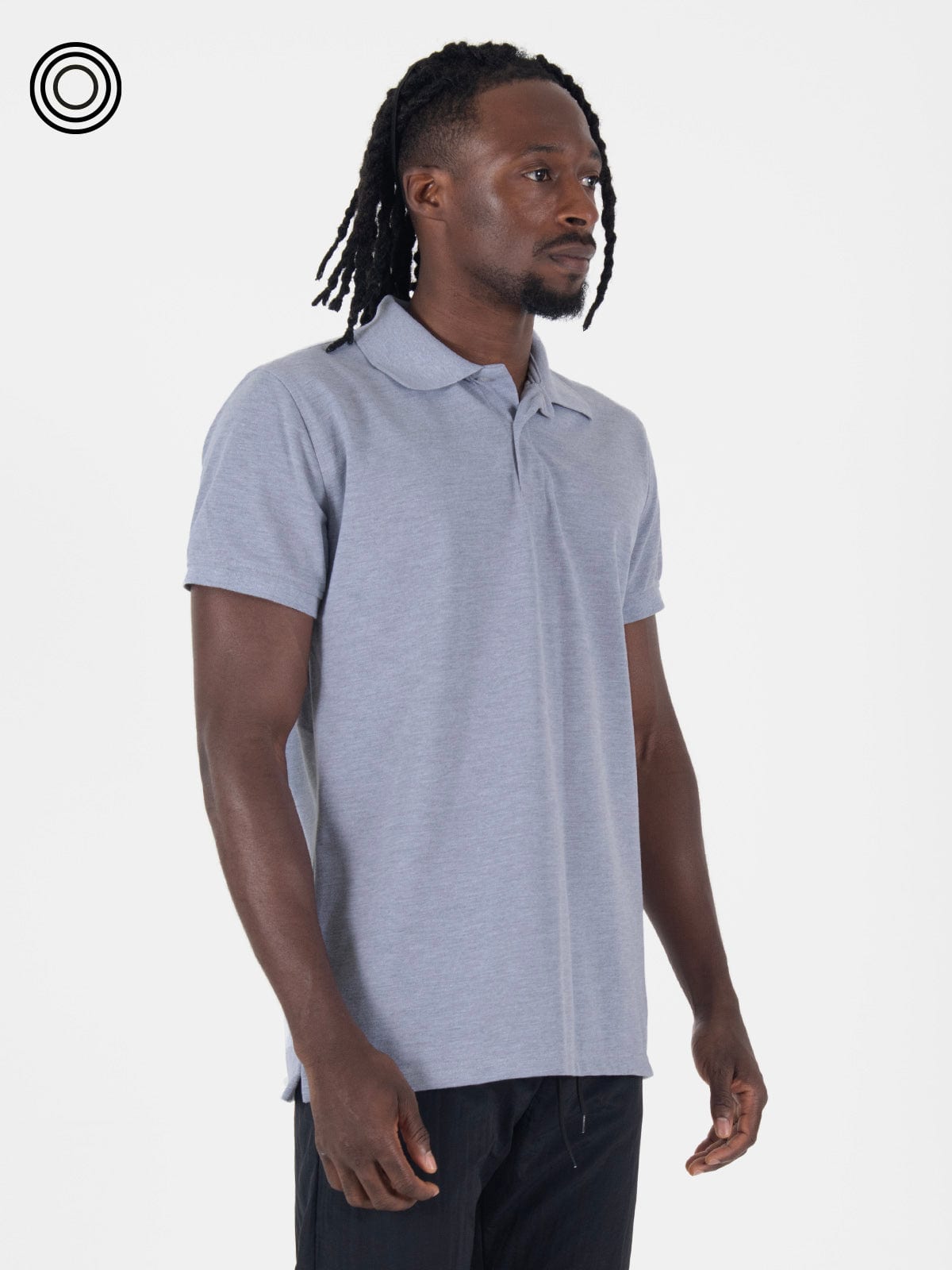 Polo camiseta hombre gris claro - imagen 2