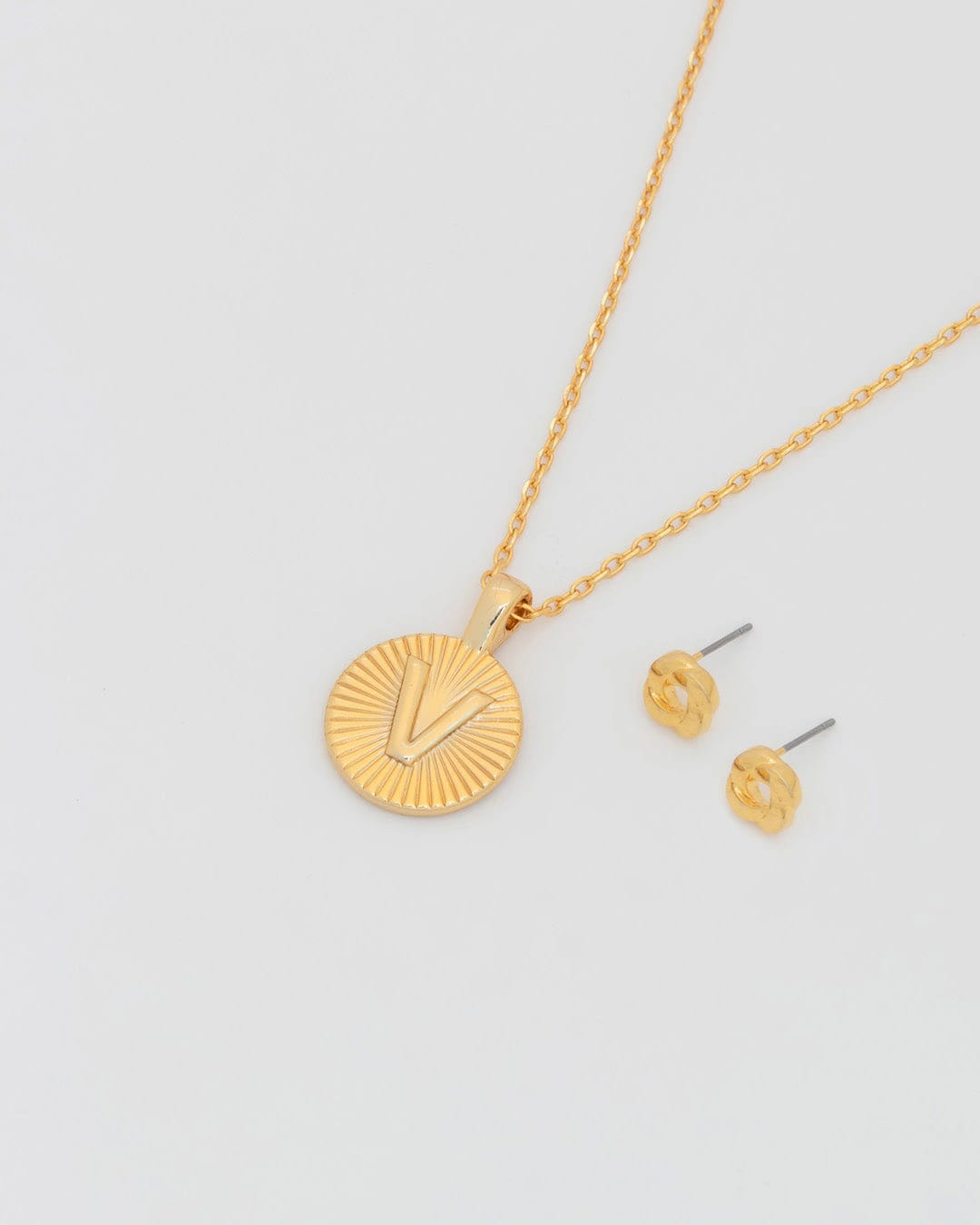 Collar Letra Destellos + Aretes - imagen 10