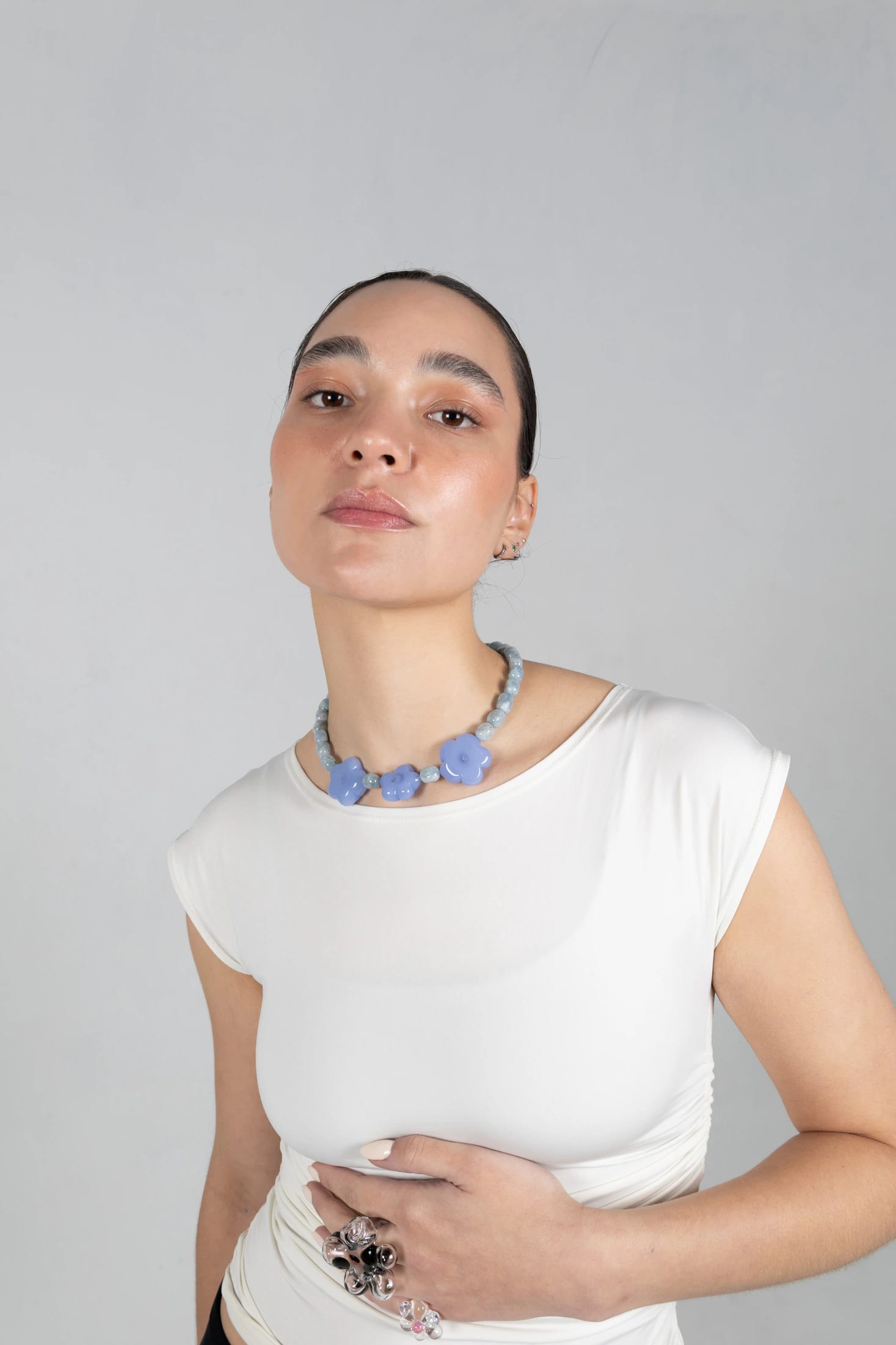 Collar trío mora azul - imagen 2