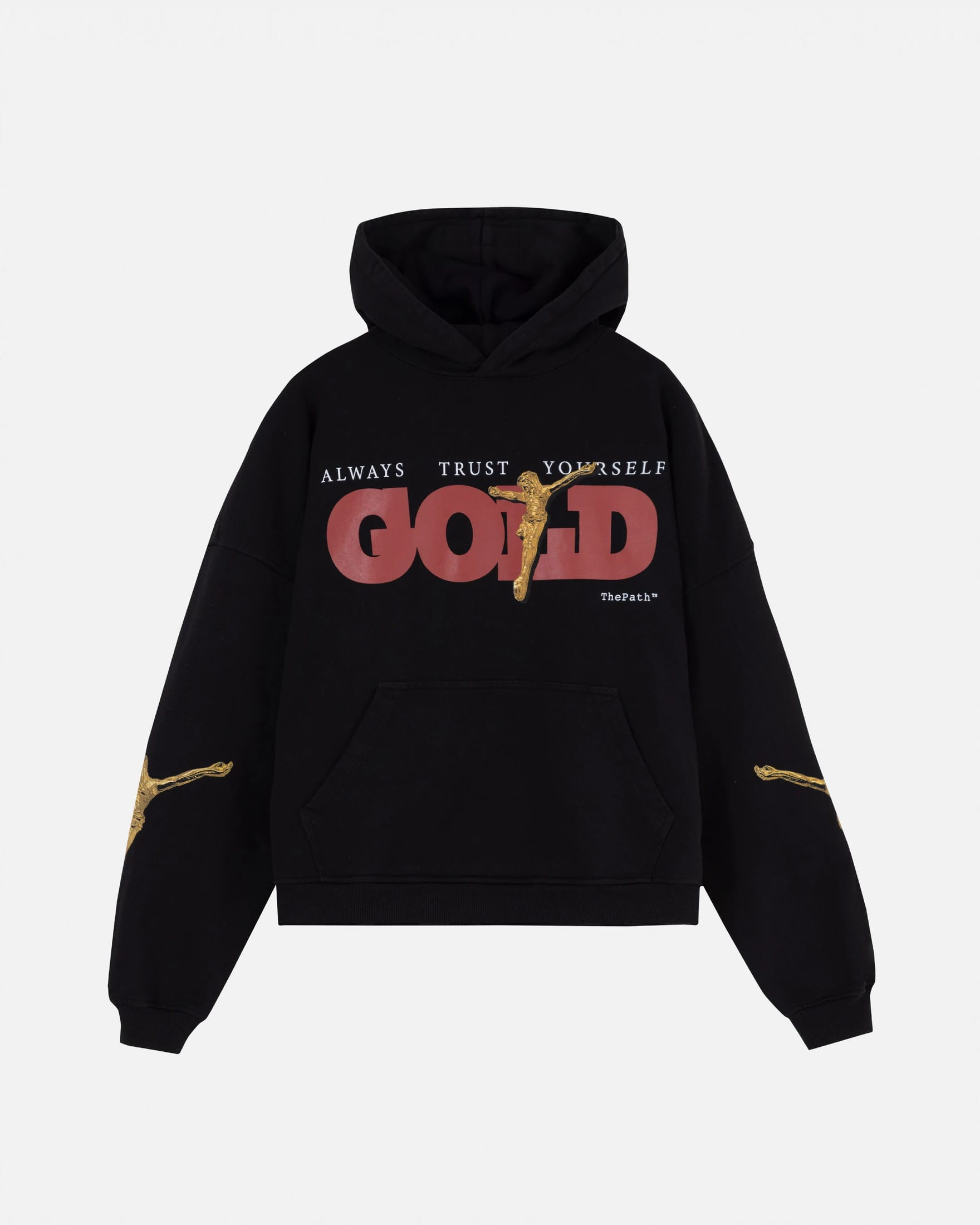 The Path Golden Christ Hoodie Black - imagen 1