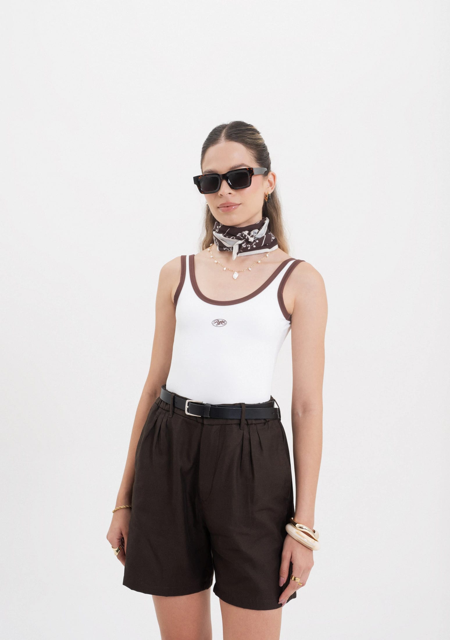 Across The Lines Ivory Tank Top - imagen 2