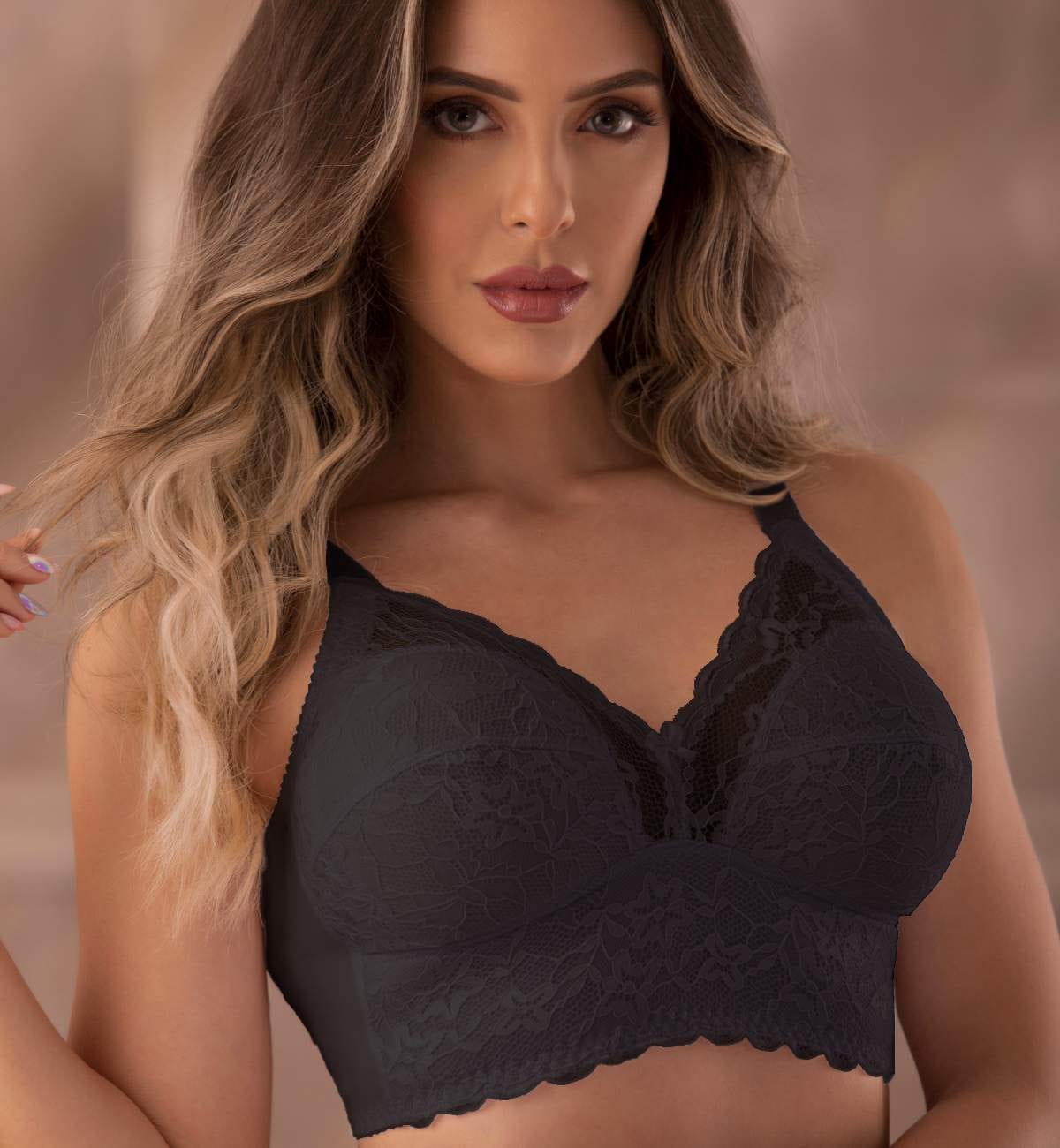 Brasier encaje realce natural 075 - imagen 4
