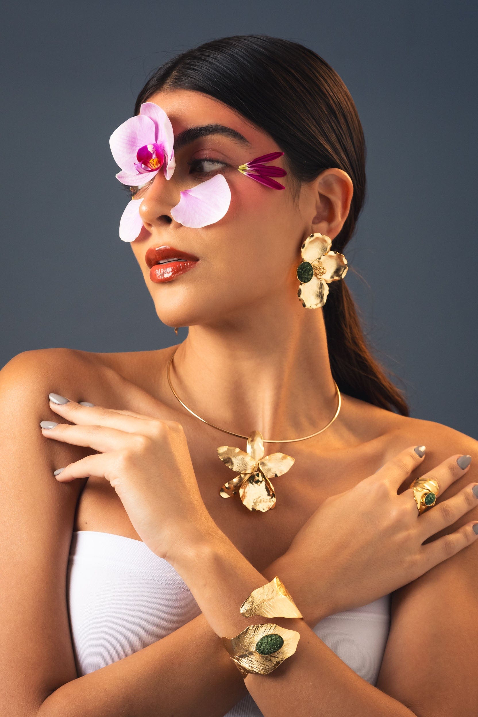 Aretes Flor Origen - imagen 5