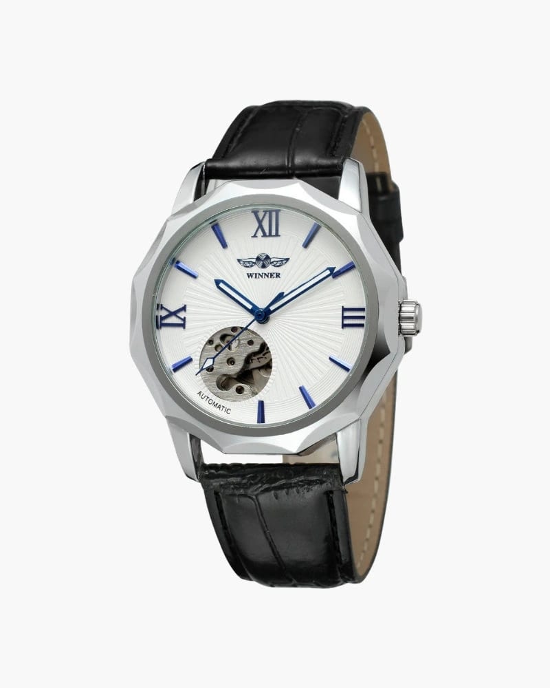 Classic Skeleton Dial Steel Watch - imagen 1