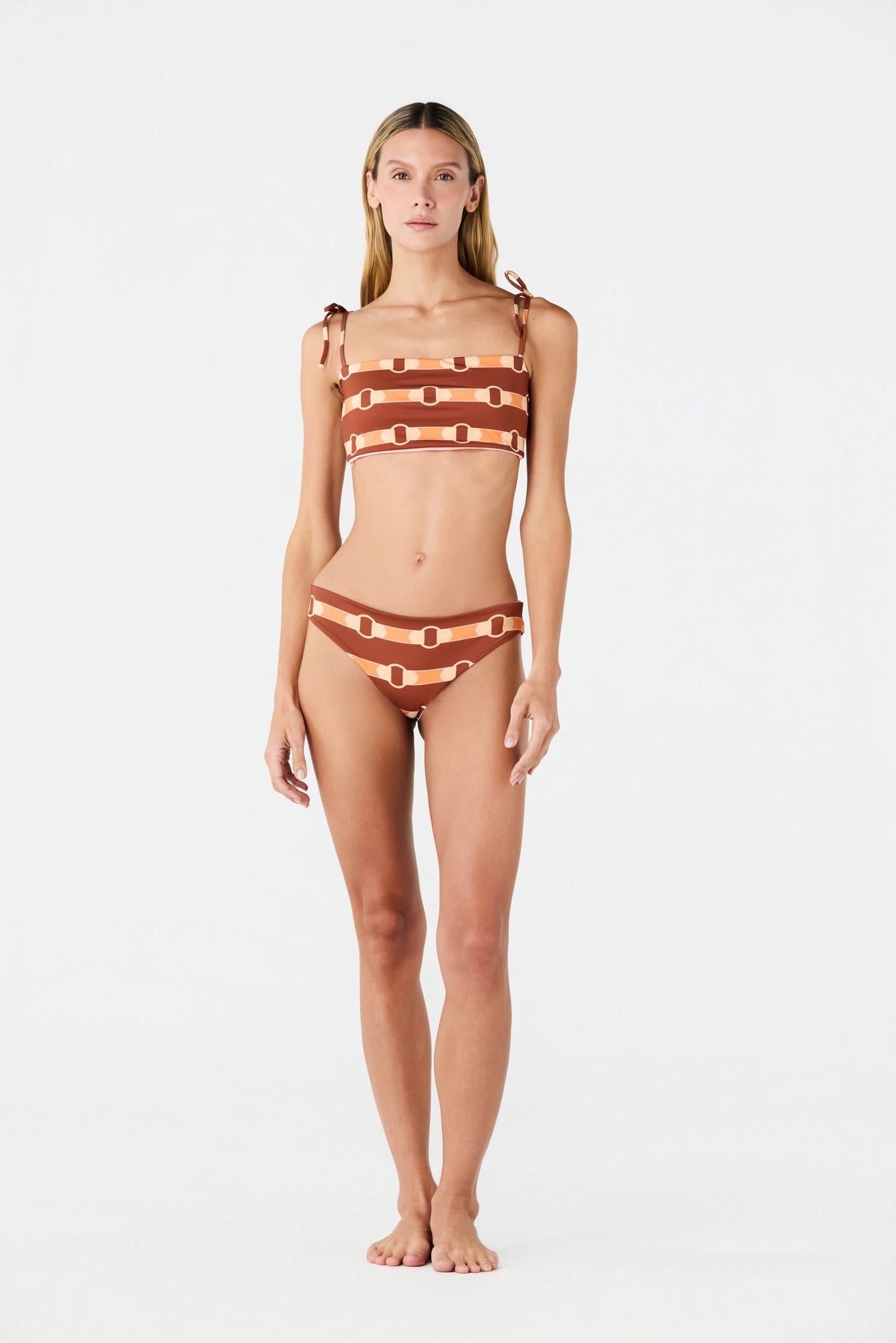Sunset Waves Bottom / Orange Horse Reins - Peach - imagen 2