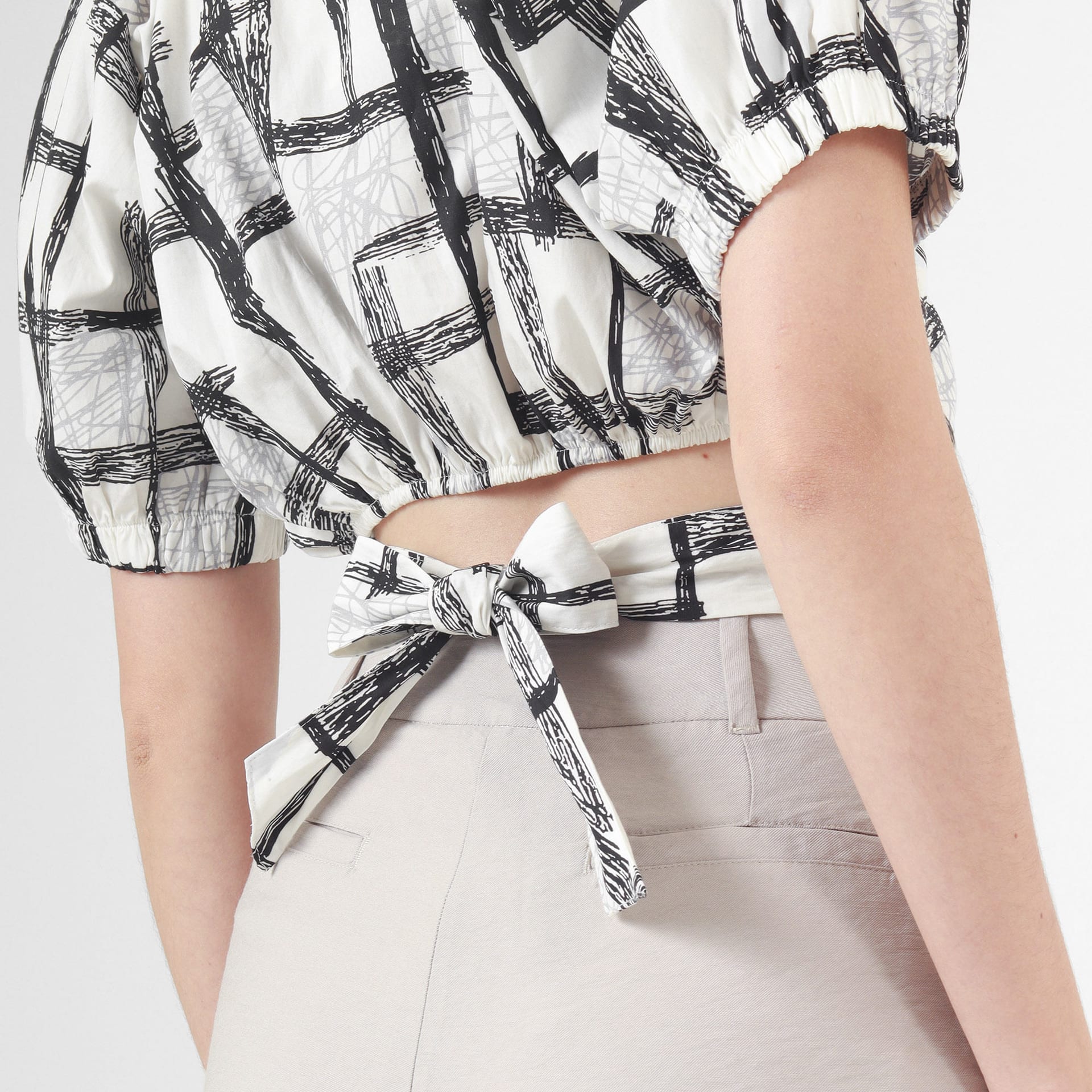 Blusa Cuello V Manga Corta - imagen 6
