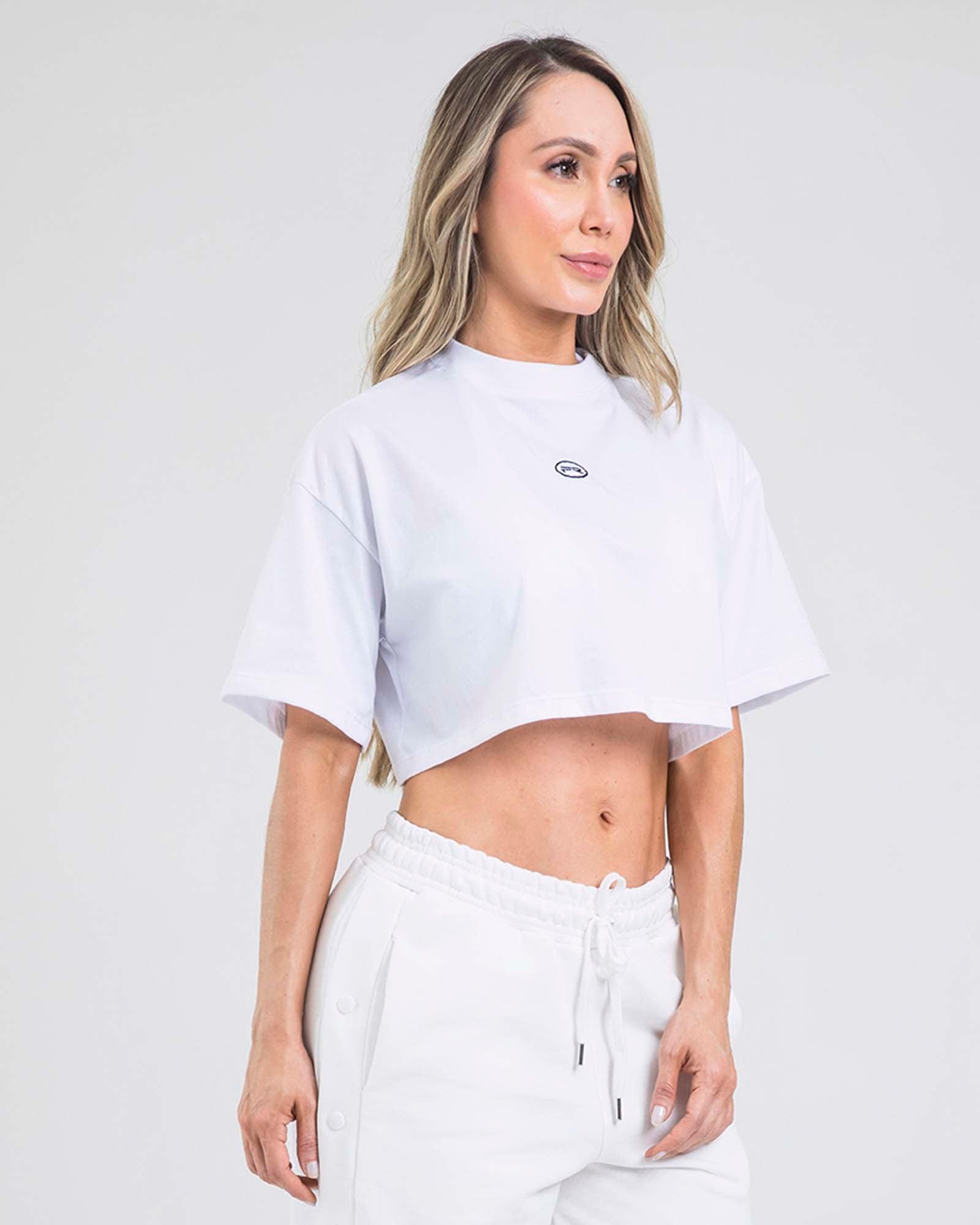 Camiseta bold trace blanco outdoor FIBER - imagen 2