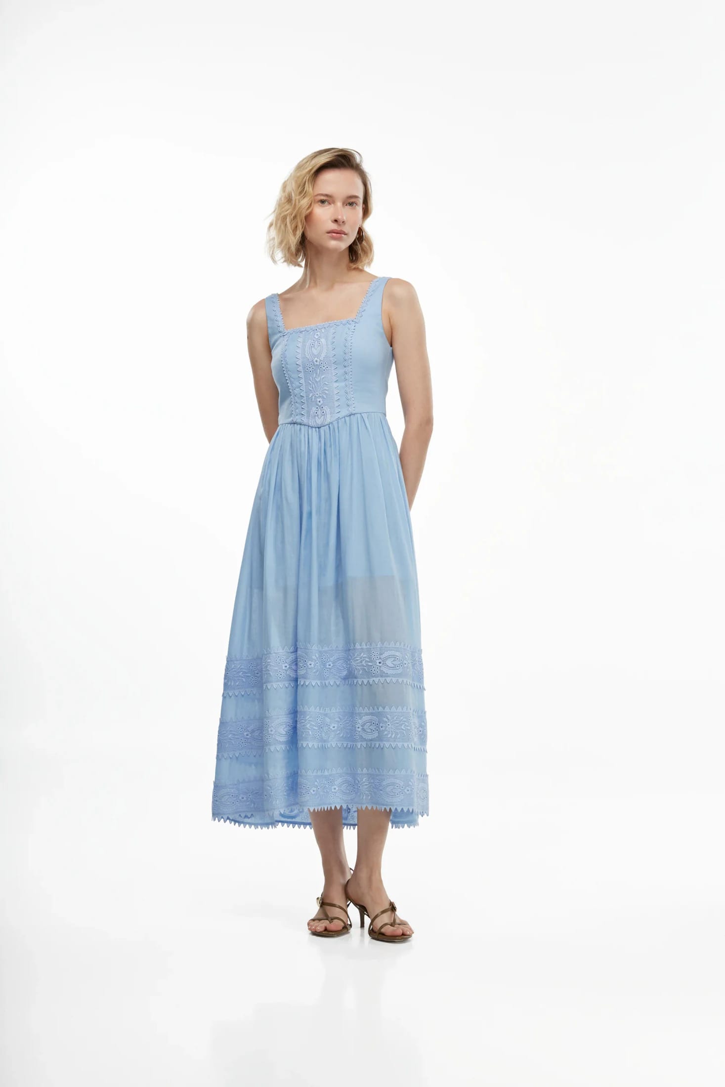 ALBA MIDI DRESS BLUE - imagen 4