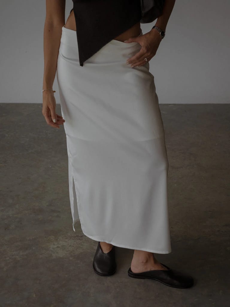 LONG CORE SKIRT  - SOFT WHITE - imagen 1