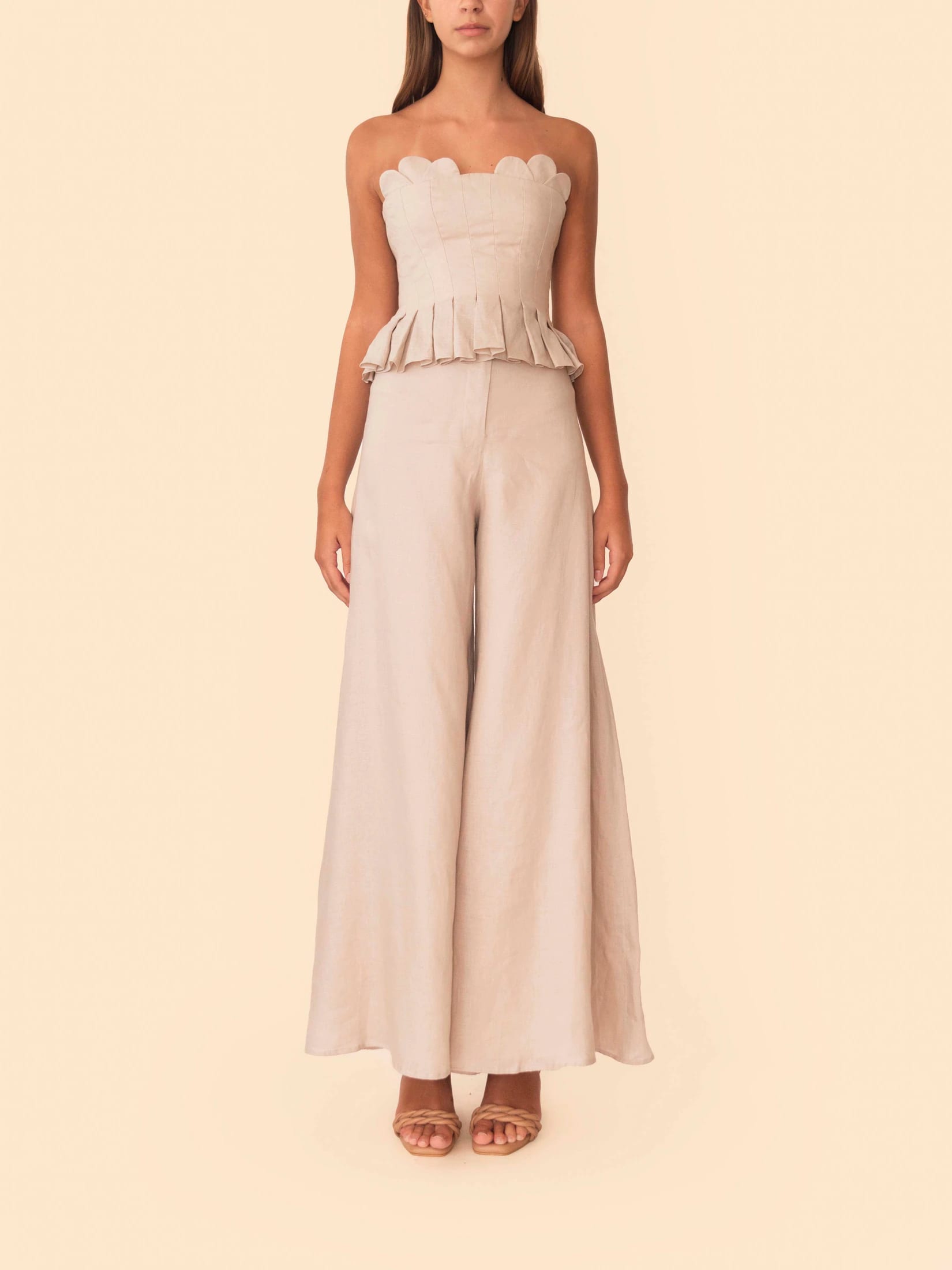 PALAZZO PANT LATTE - imagen 2