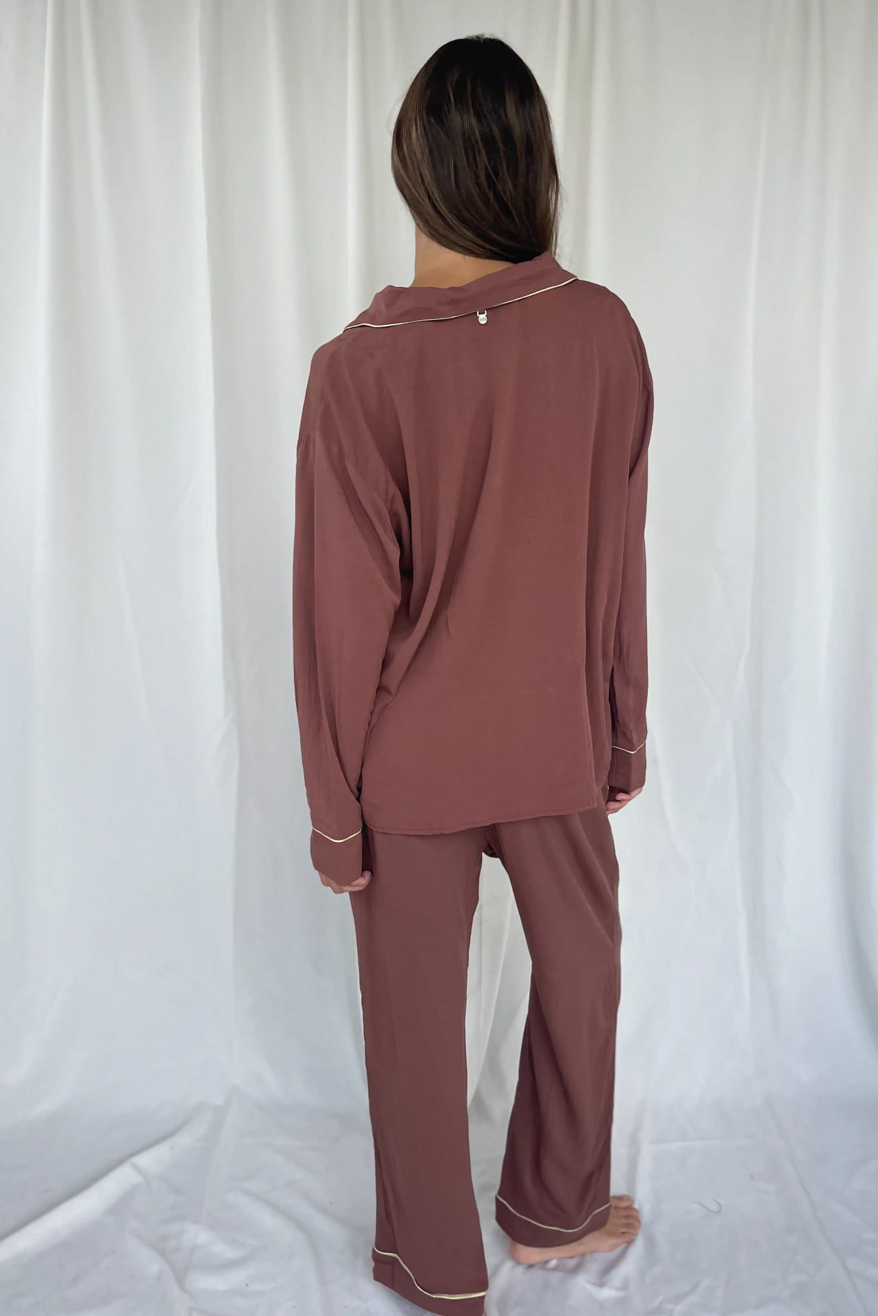 Earth Brown Pijama Shirt - imagen 2