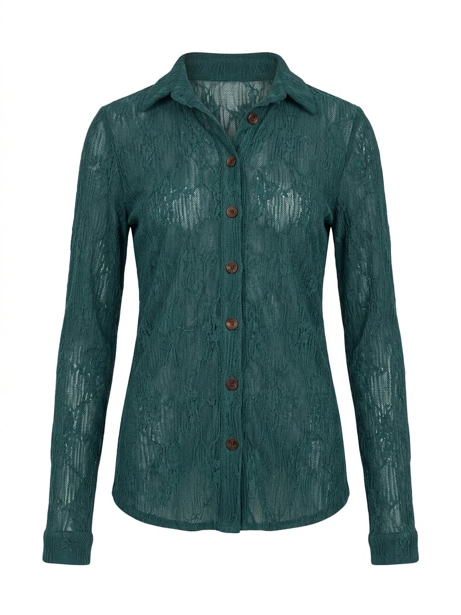 MALLIK SHIRT TEAL - imagen 1