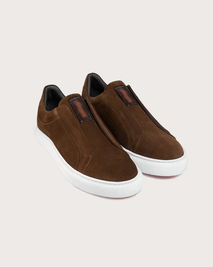 Sneaker Gino Café Gamuza - imagen 2