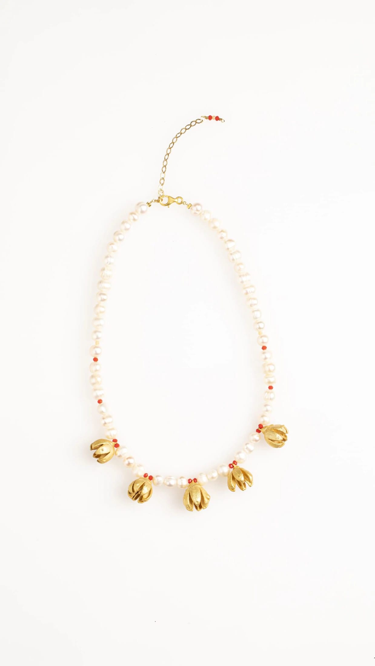 JUNIPER TREE SEEDS PEARL AND CHEZ STONES NECKLACE SHORT - imagen 4