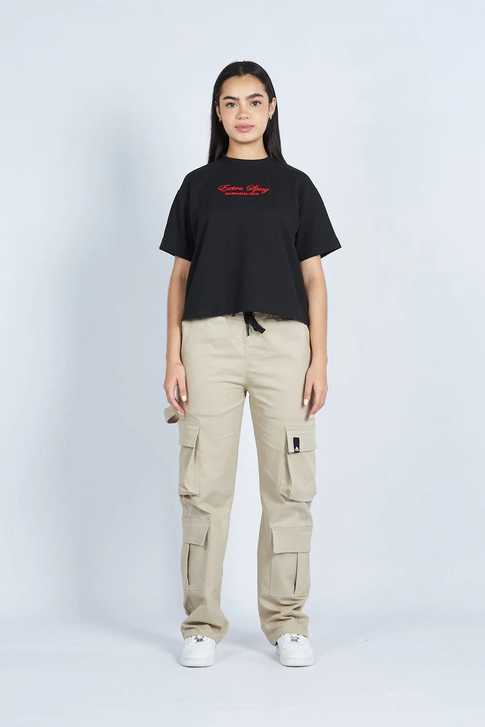 Pantalón jogger cargo bota recta 8 bolsillos  CAQUI | Drop 03 | - imagen 3