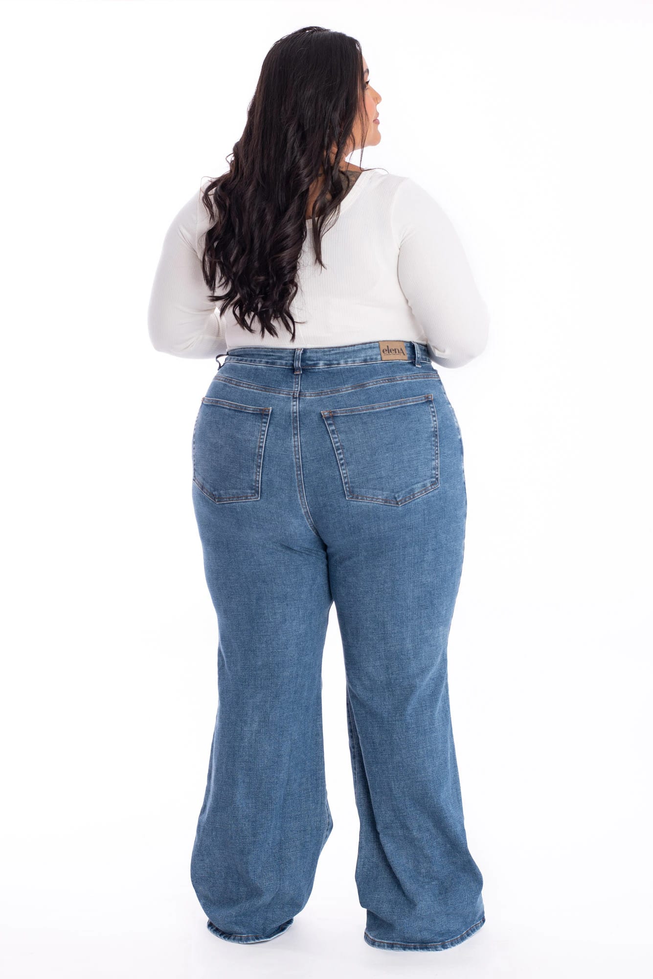 Jean Flare Azul Medio 387 - imagen 6