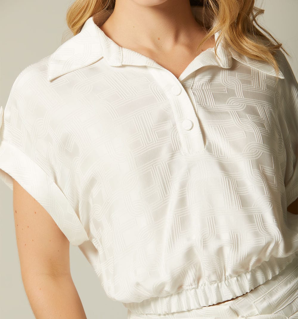 Blusa con elastico en cintura - imagen 12