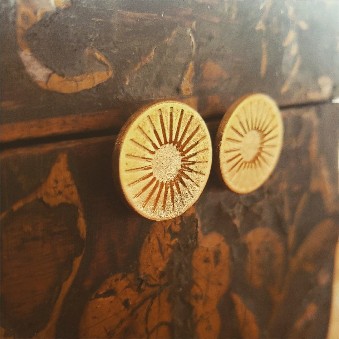 Aretes de sol precolombino - imagen 4